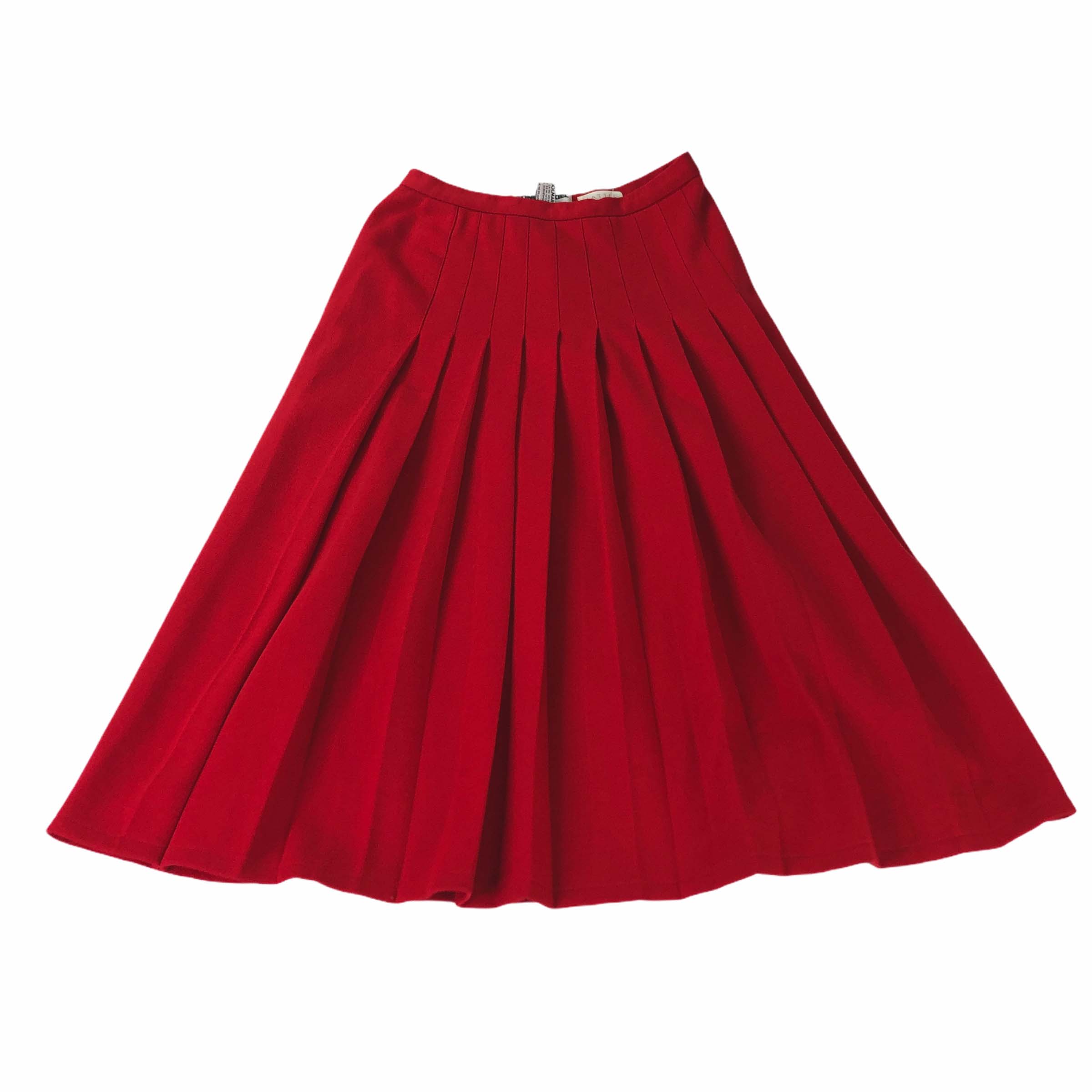 [Sonia Rykiel] Red Wool Skirt - Size Free