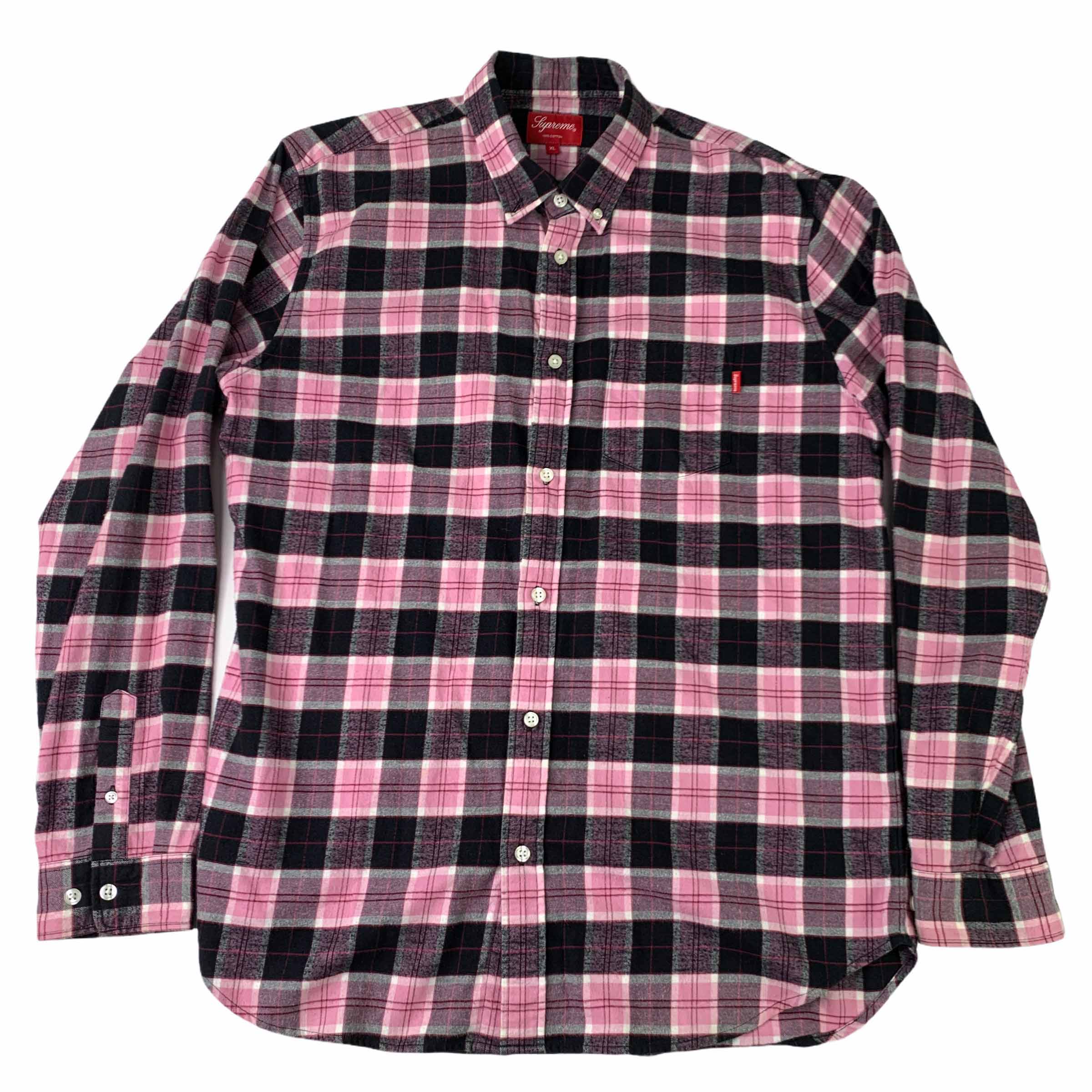 [Supreme] Checkered Shirt PINK - Size XL