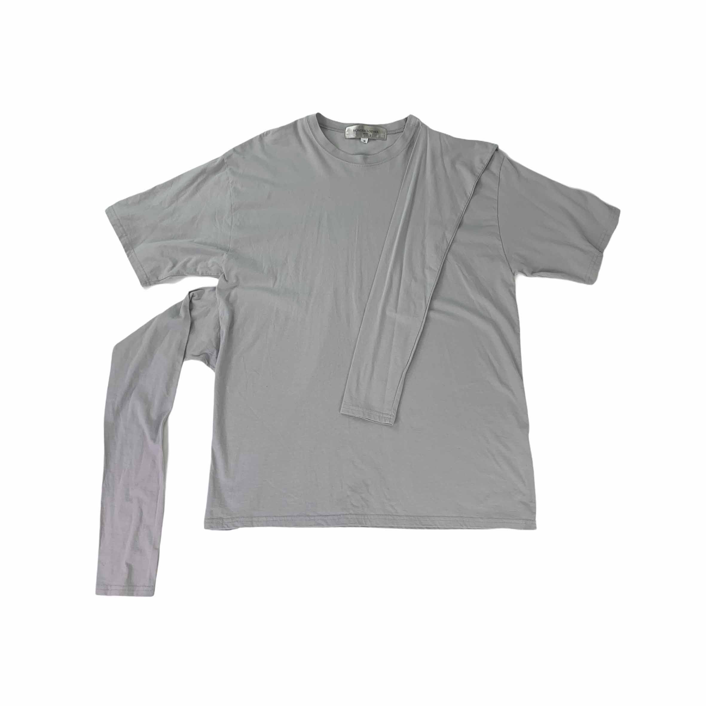 [Nondisclothes] Archive Tshirt with Extra Sleeve GR - Size M