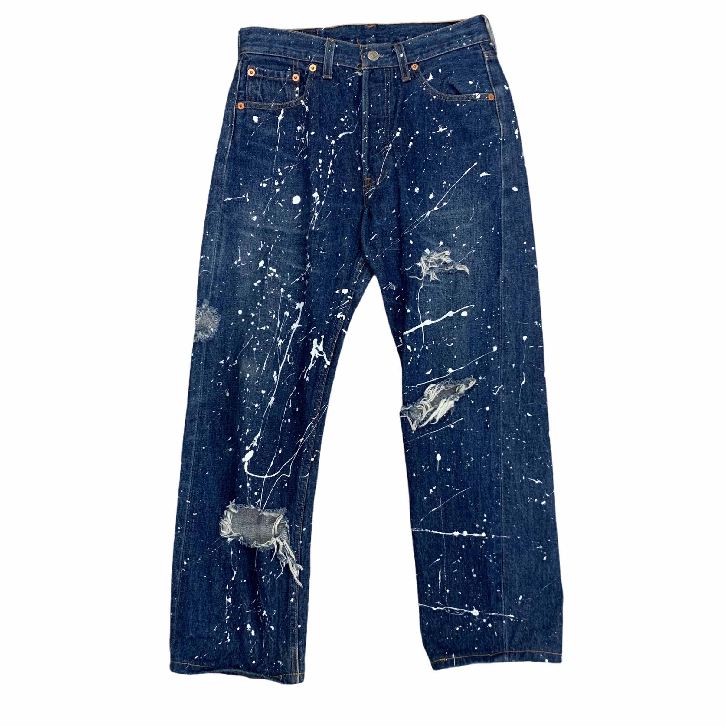 [Levis] (Vintage) 501 Painted Denim pants - Size 29/36