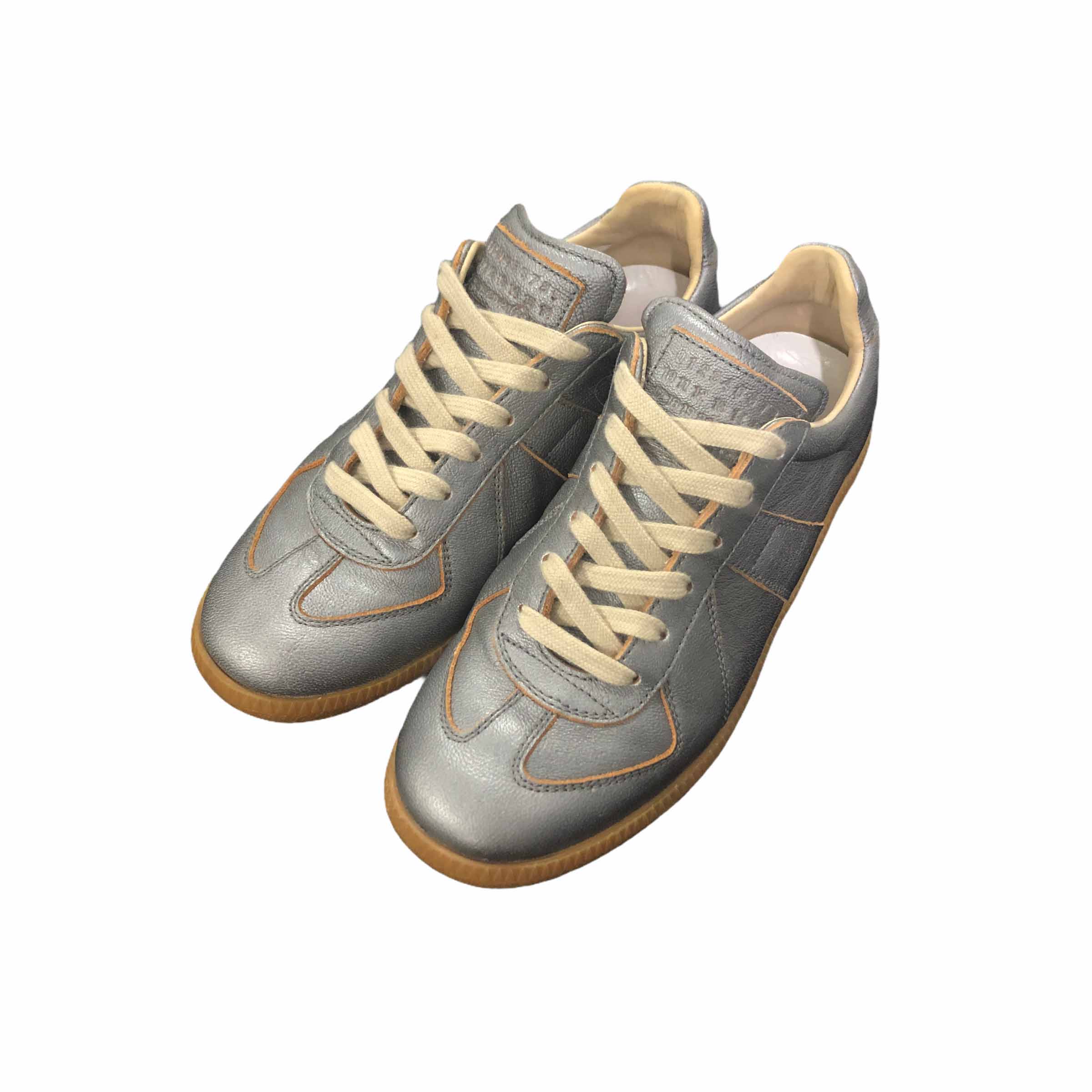 [Margiela] Silver Plated Sneakers - Size 36 1/2