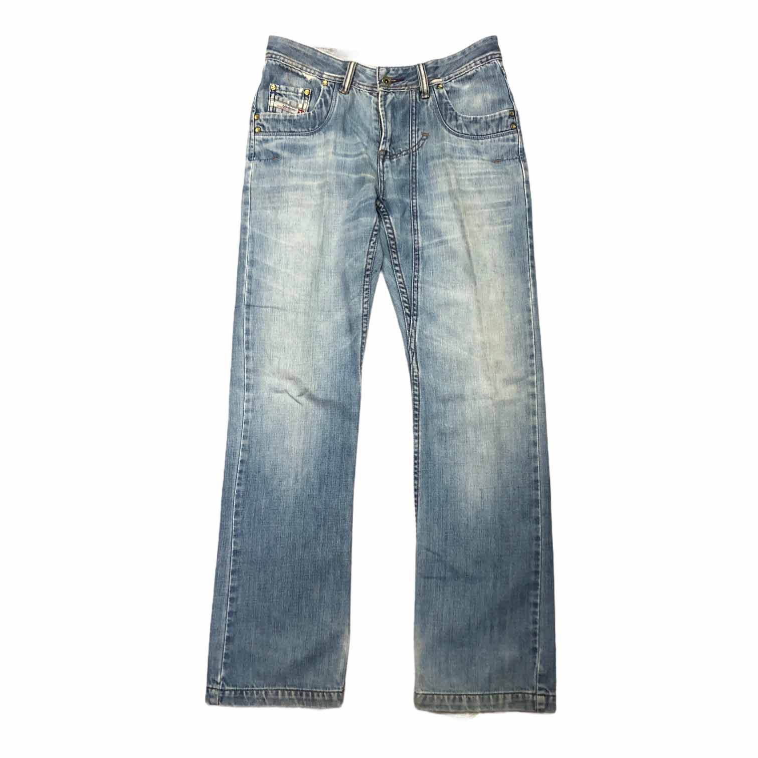 [Diesel] Light Washed Slim Bootscut Denim Pants - Size 30