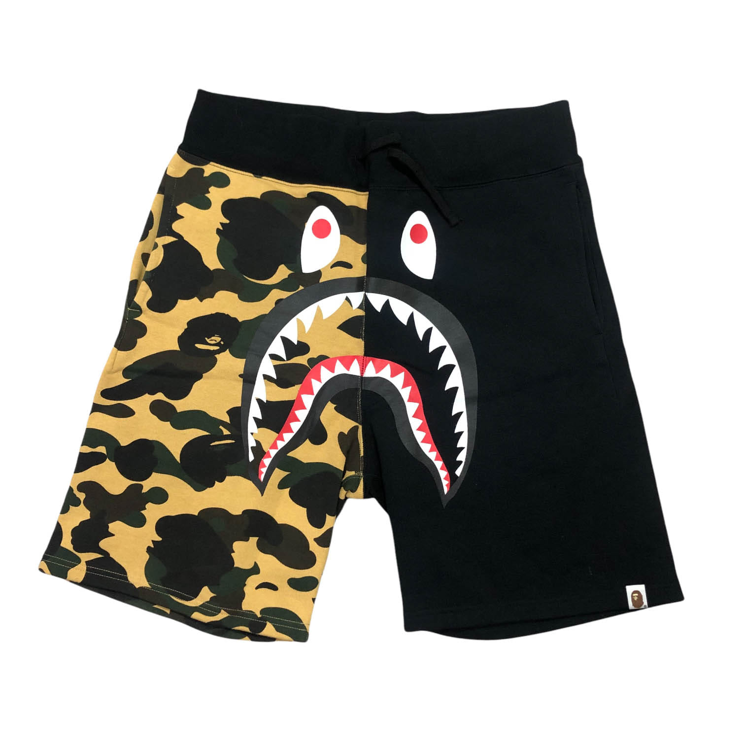 [Bape] Split Shark Sweat Short Pants-Size L