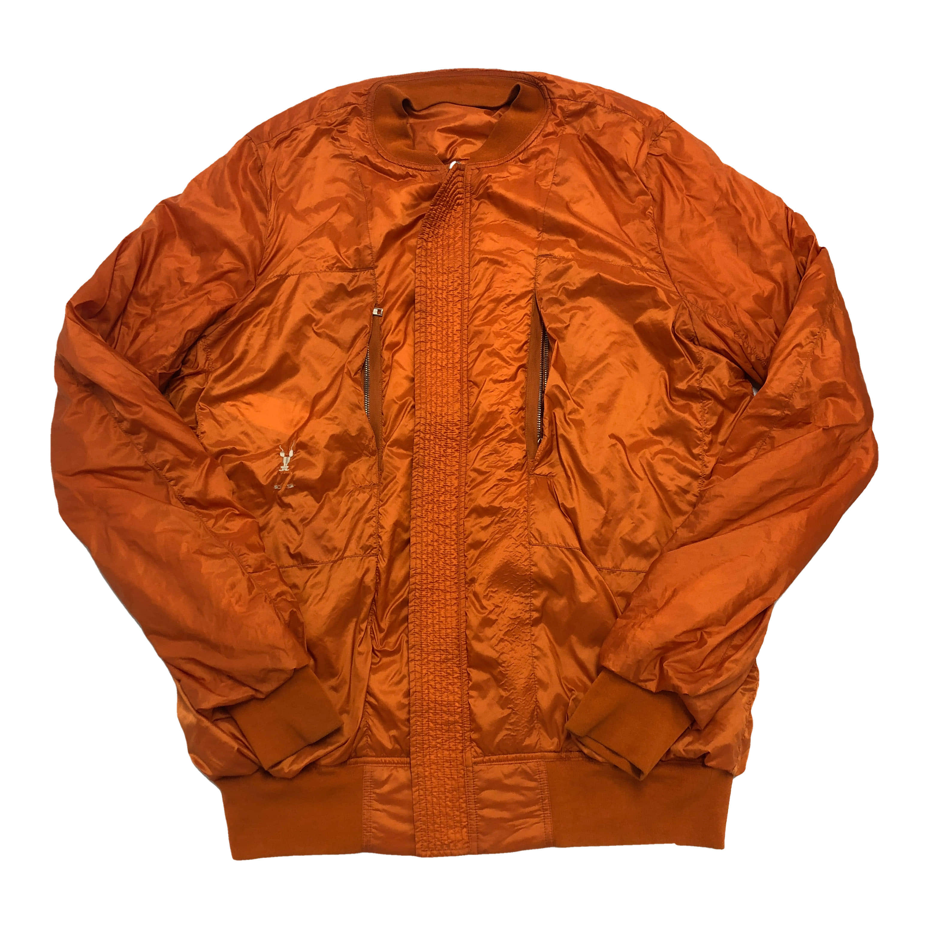 [Rick Owens] Orange Windbreaker Reversible Jacket - Size XL