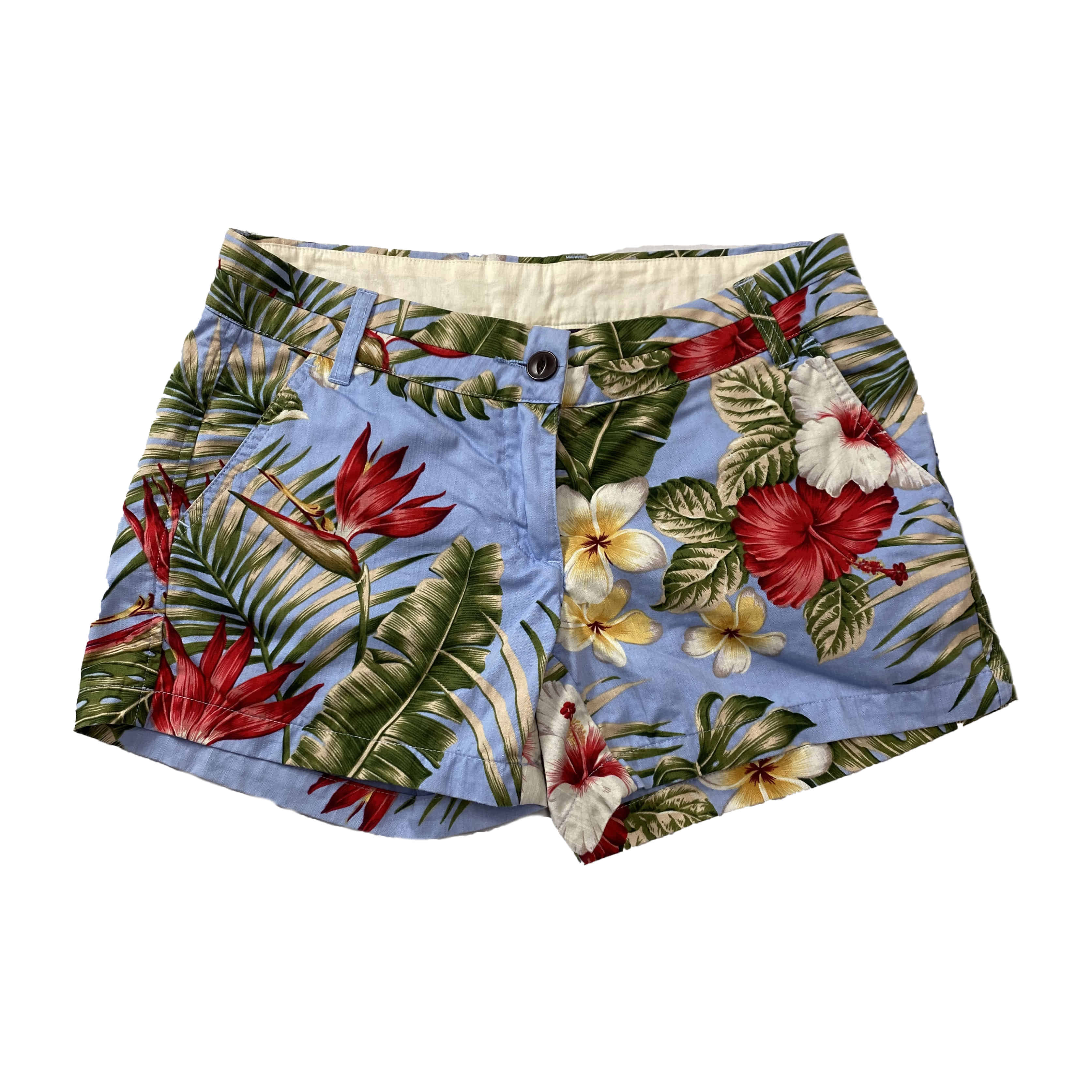 [Penfield] Palm Print Skyblue Short Pants - Size 28