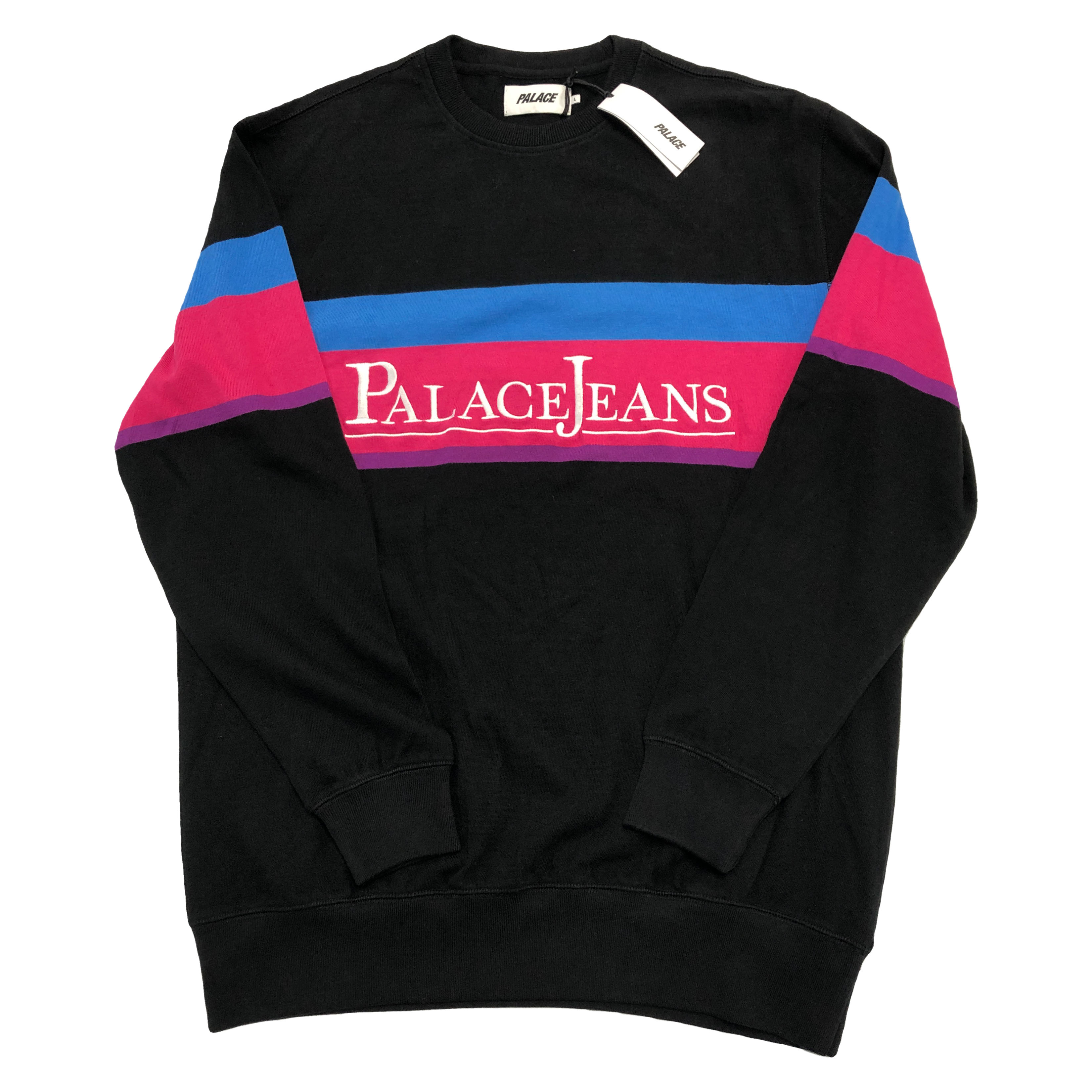 [Palace] Palace Jeans Black Sweatshirt - Size L