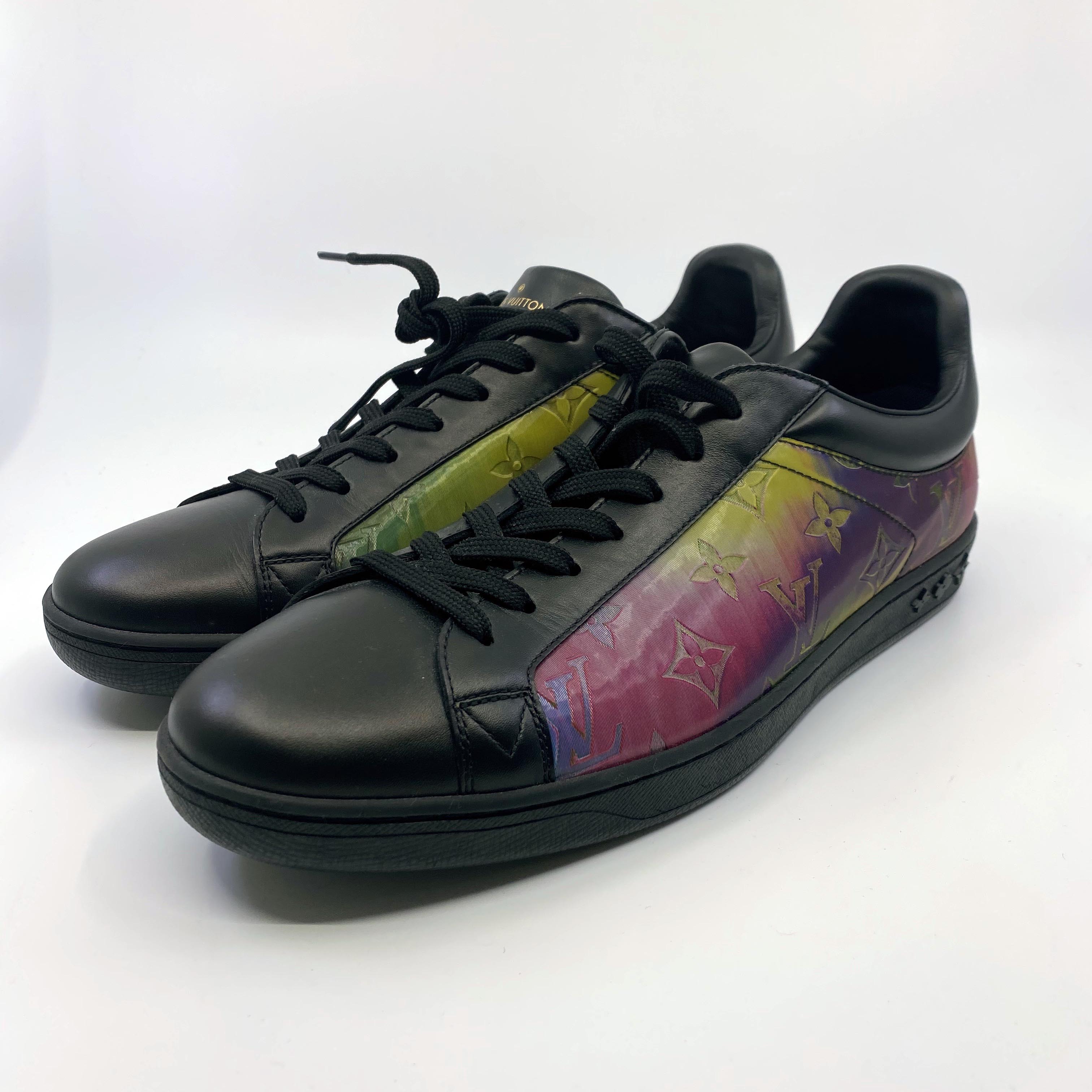 [Louis Vuitton] Luxembourg Iridescent Monogram Sneakers - Size 260