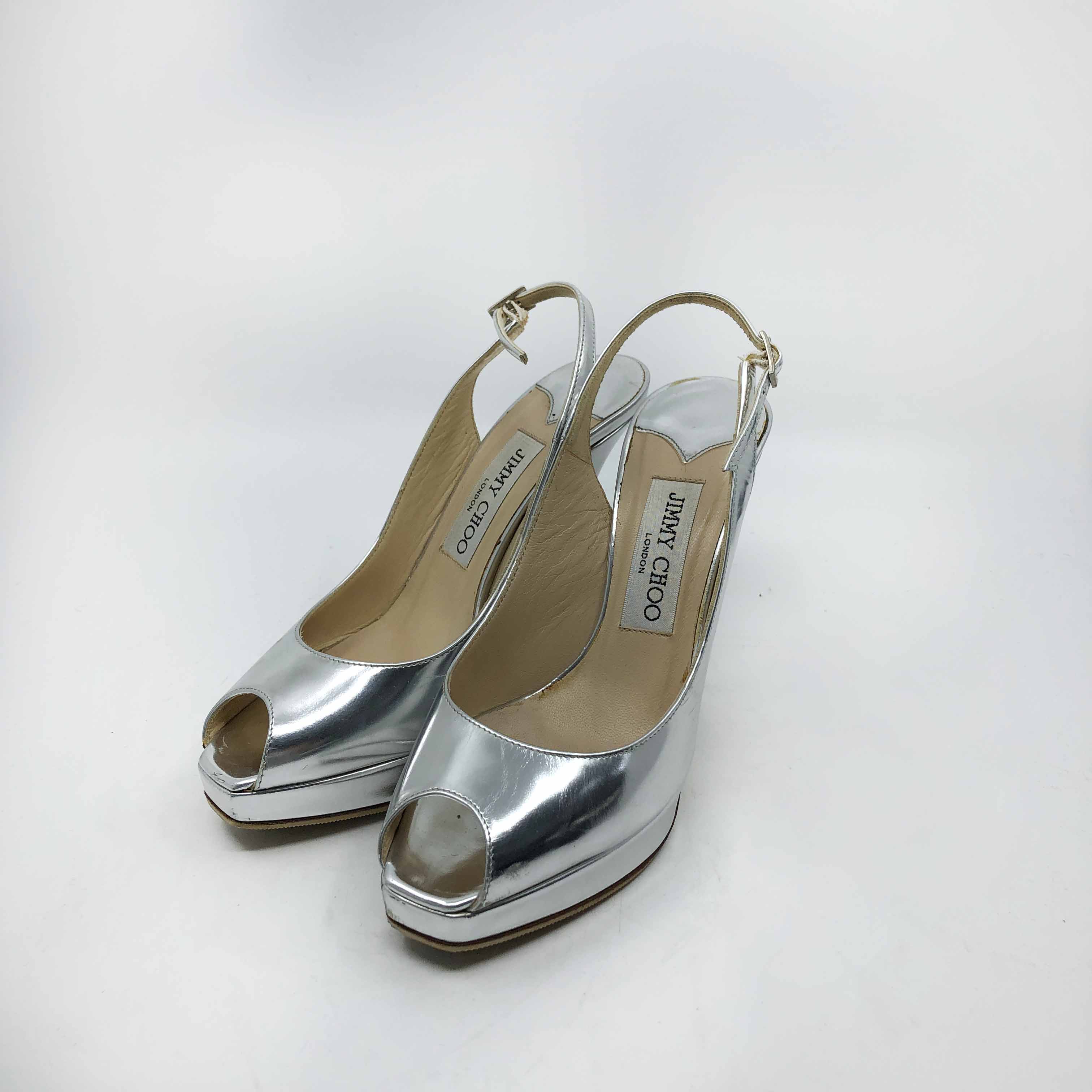 [Jimmy Choo] Silver Heel - Size 35 1/2