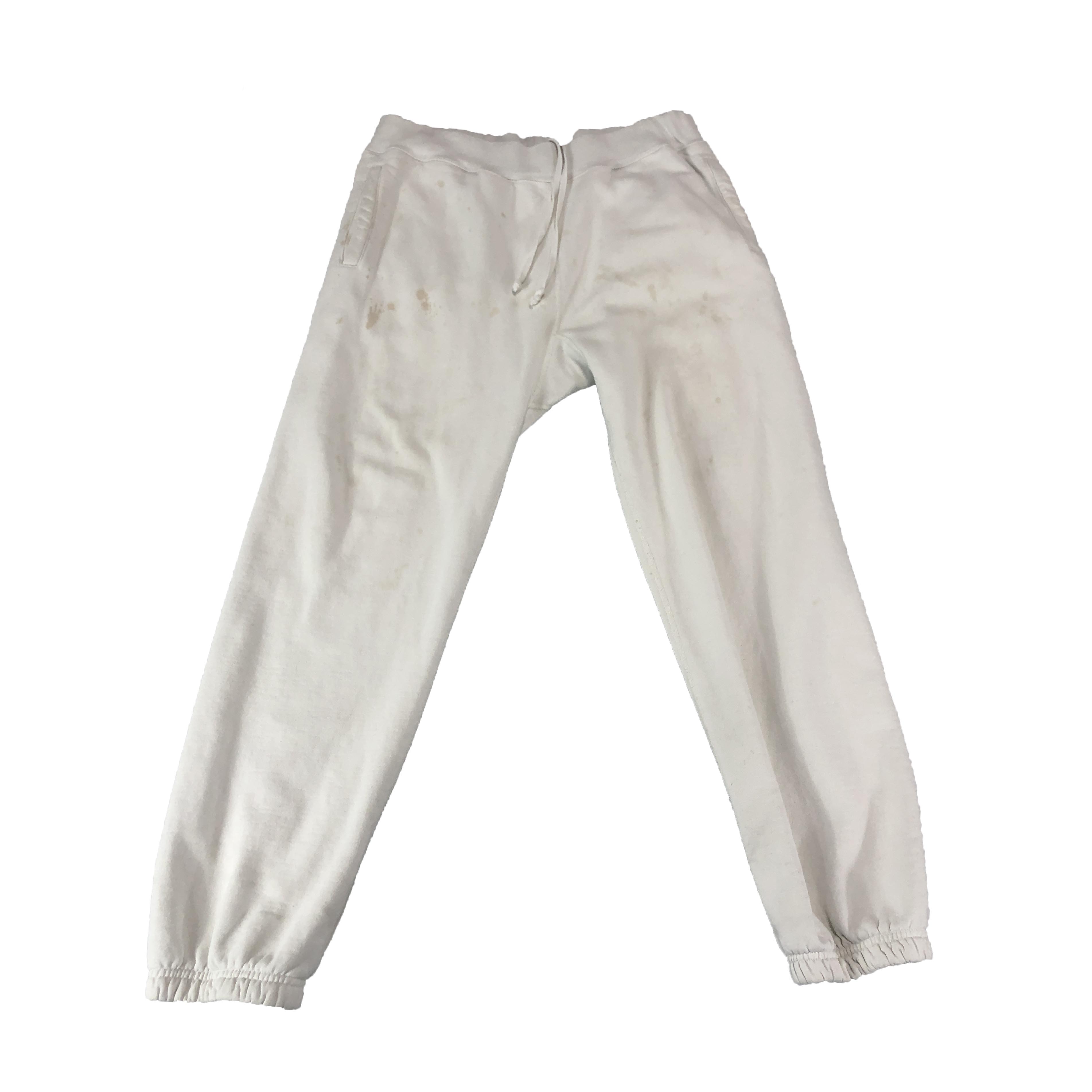 [Supreme] White Sweatpants - Size L