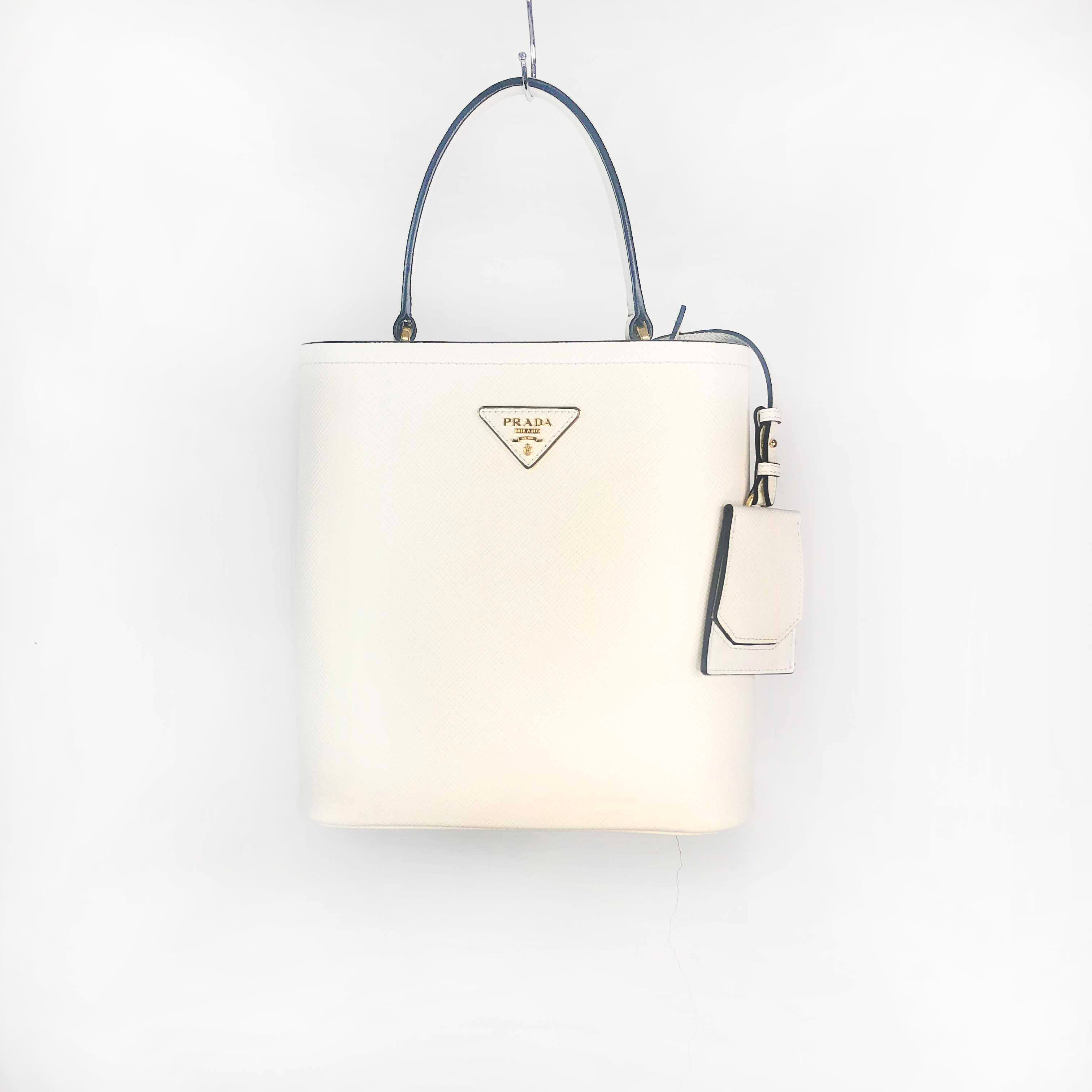 [Prada] Saffiano Leather Panier Bag CR