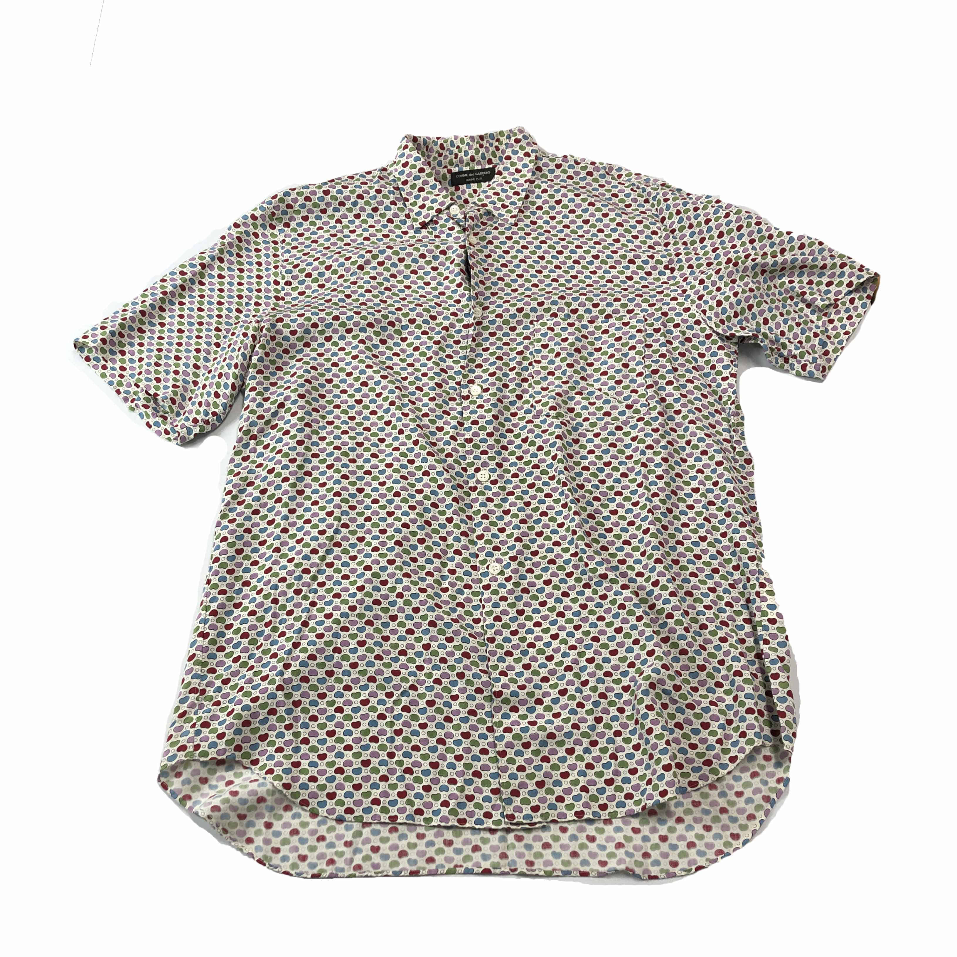 [Comme Des Garcons Homme Plus] Pea Pattern Short Shirt - Size Free