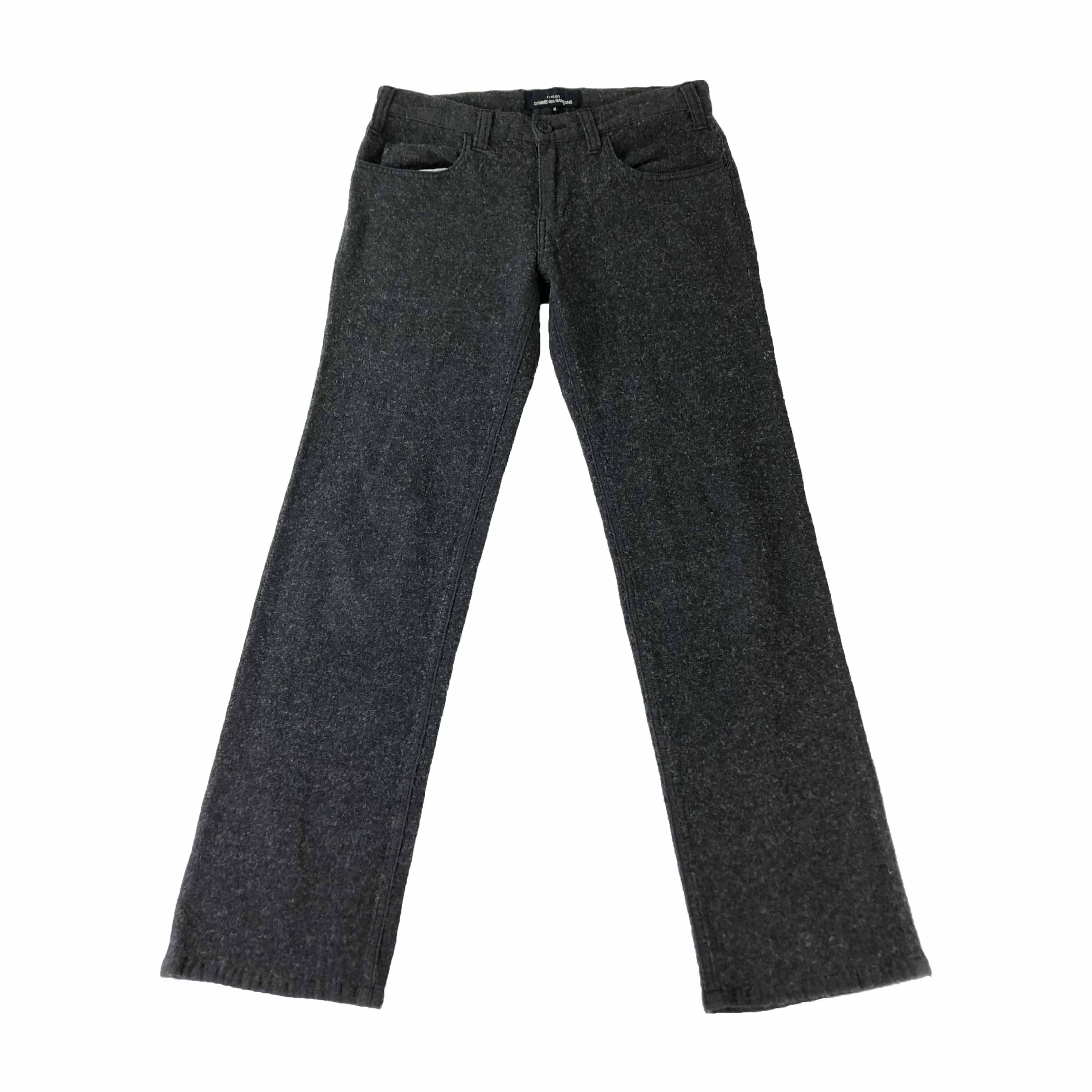 [Comme Des Garcons] TRICOT Gray Wool Pants - Size S