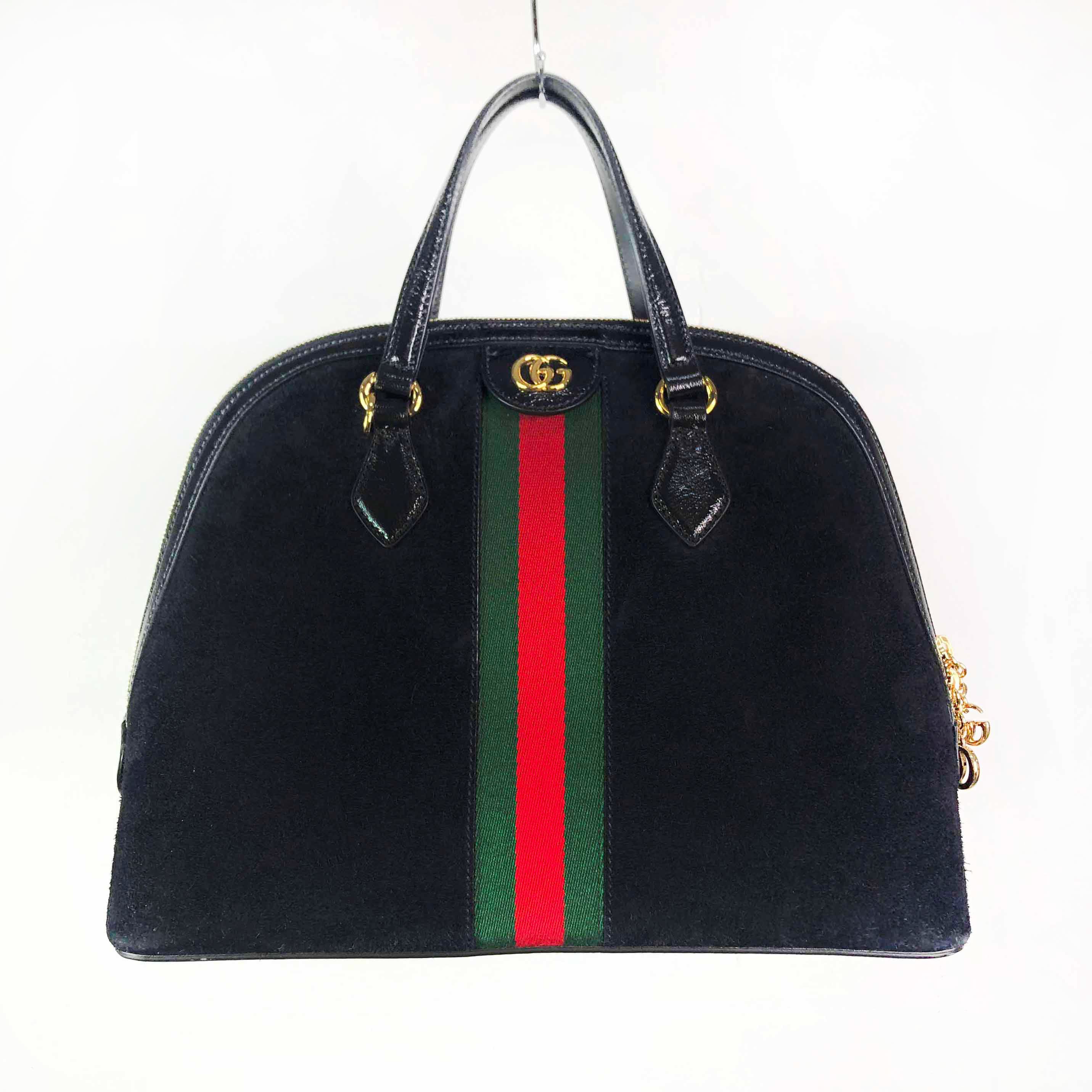[Gucci] Ophidia GG Suede Cross-body Bag BK