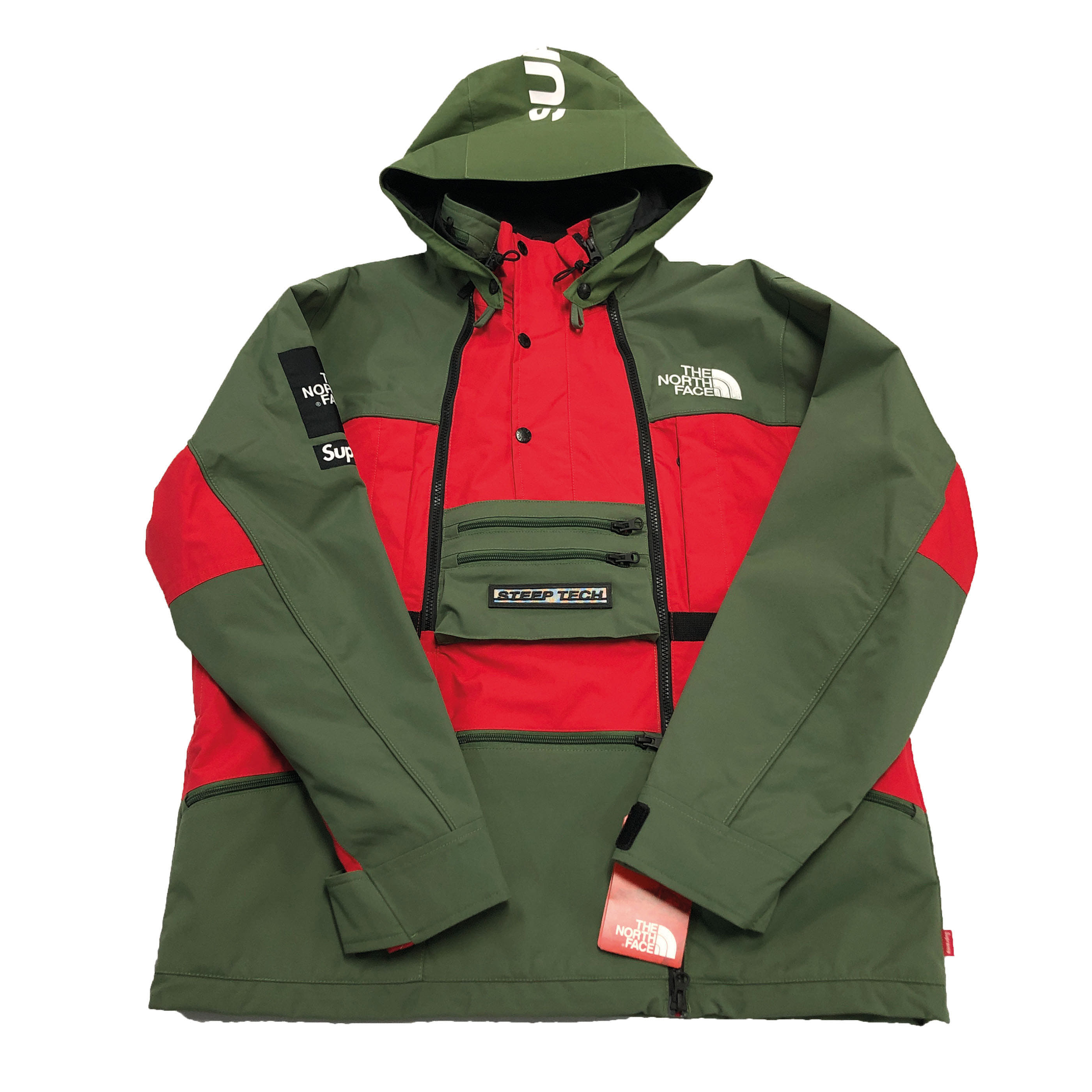 [Supreme x The North Face] 16SS Steep Tech Jacket Olive - Size M