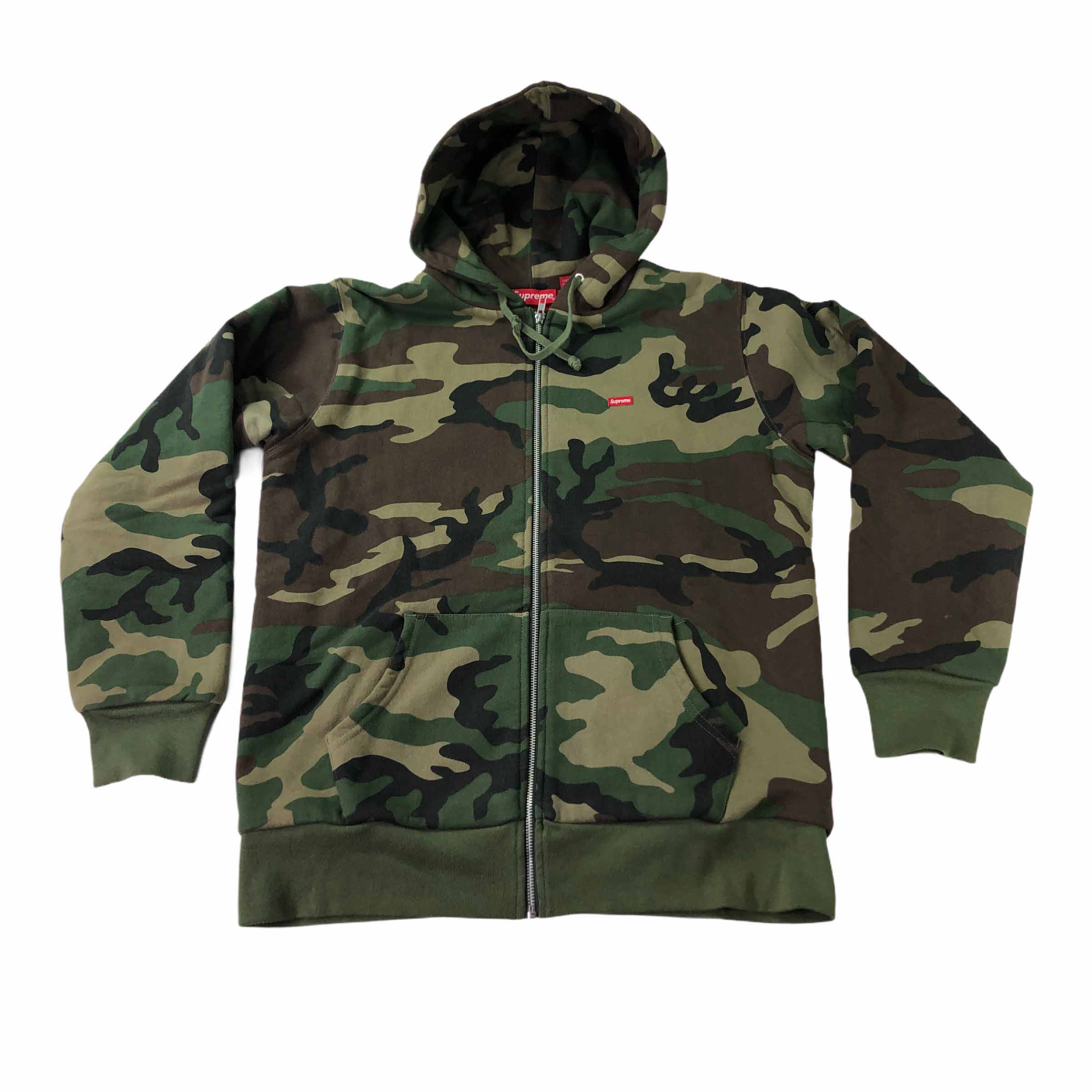 [Supreme] Camouflage Box Logo Hood Zip-up - Size L