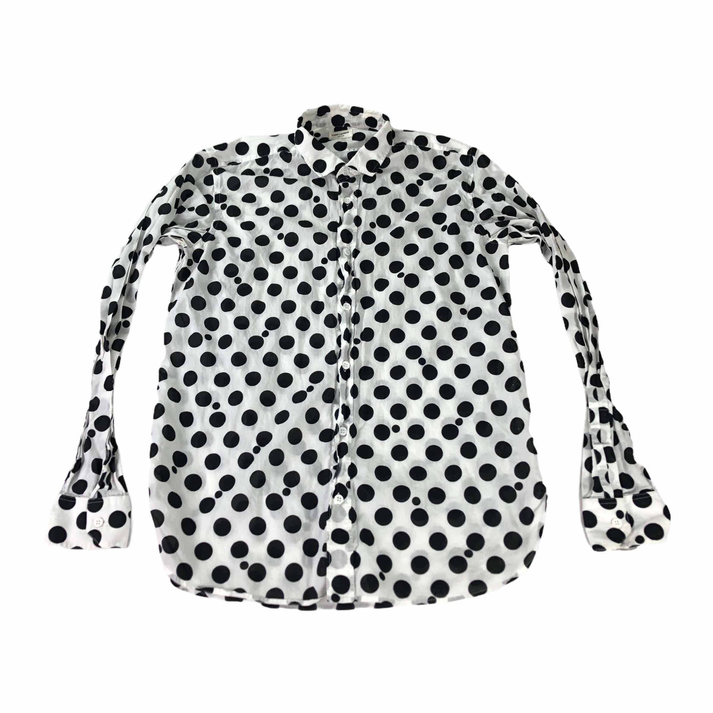 [Saint Laurent] Polka Dot Shirt - Size 90