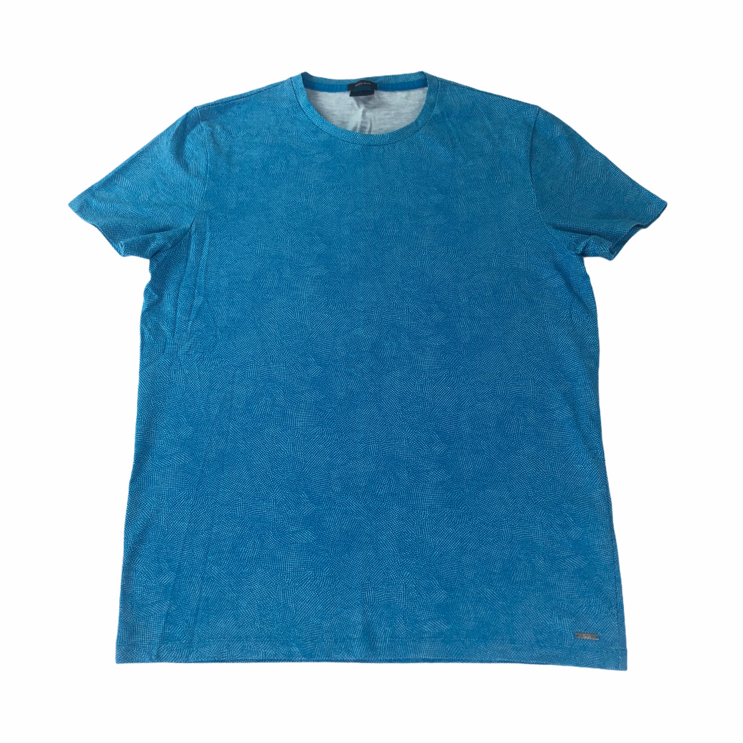 [Hugo Boss] Blue Dot Print Tshirt - Size L