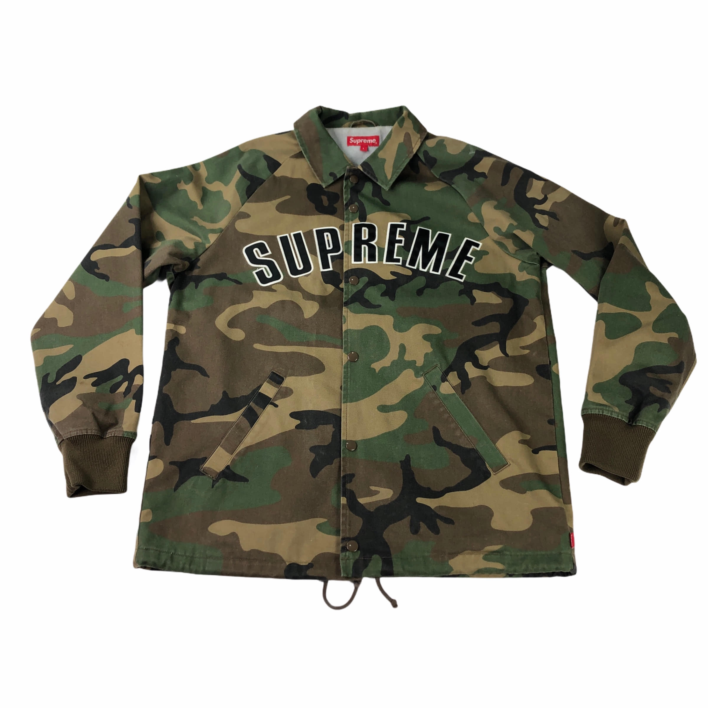 [Supreme] Camouflage Cotton Coach Jacket - Size L