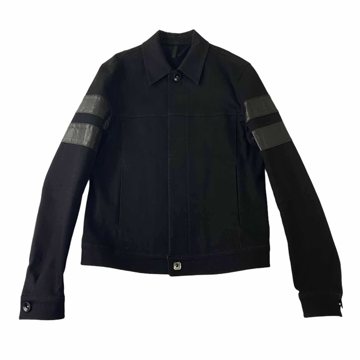 [Jehee Sheen] Leather Stick Jacket BK - Size 48