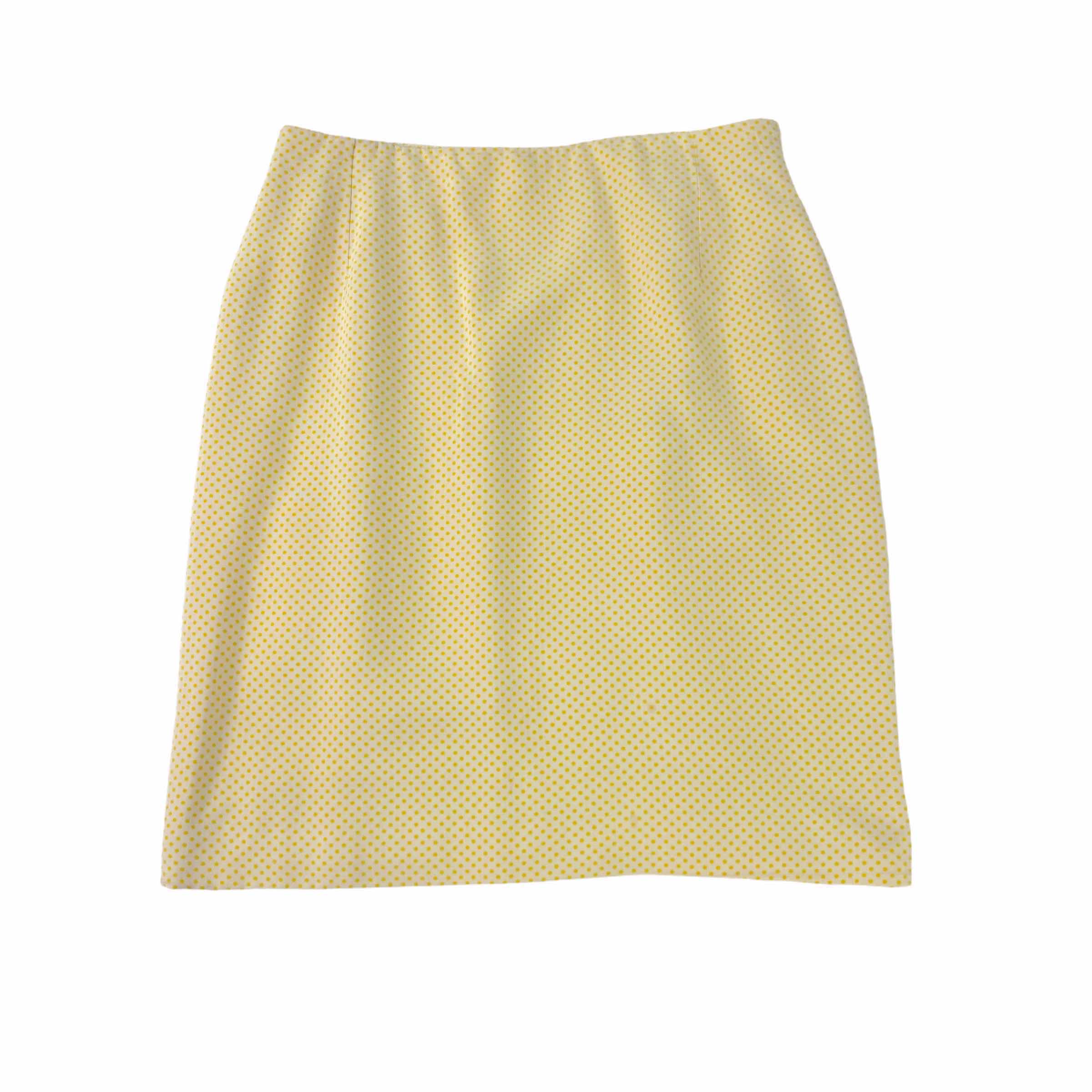 [Versace] Yellow Polka Dot Skirt- Size 46