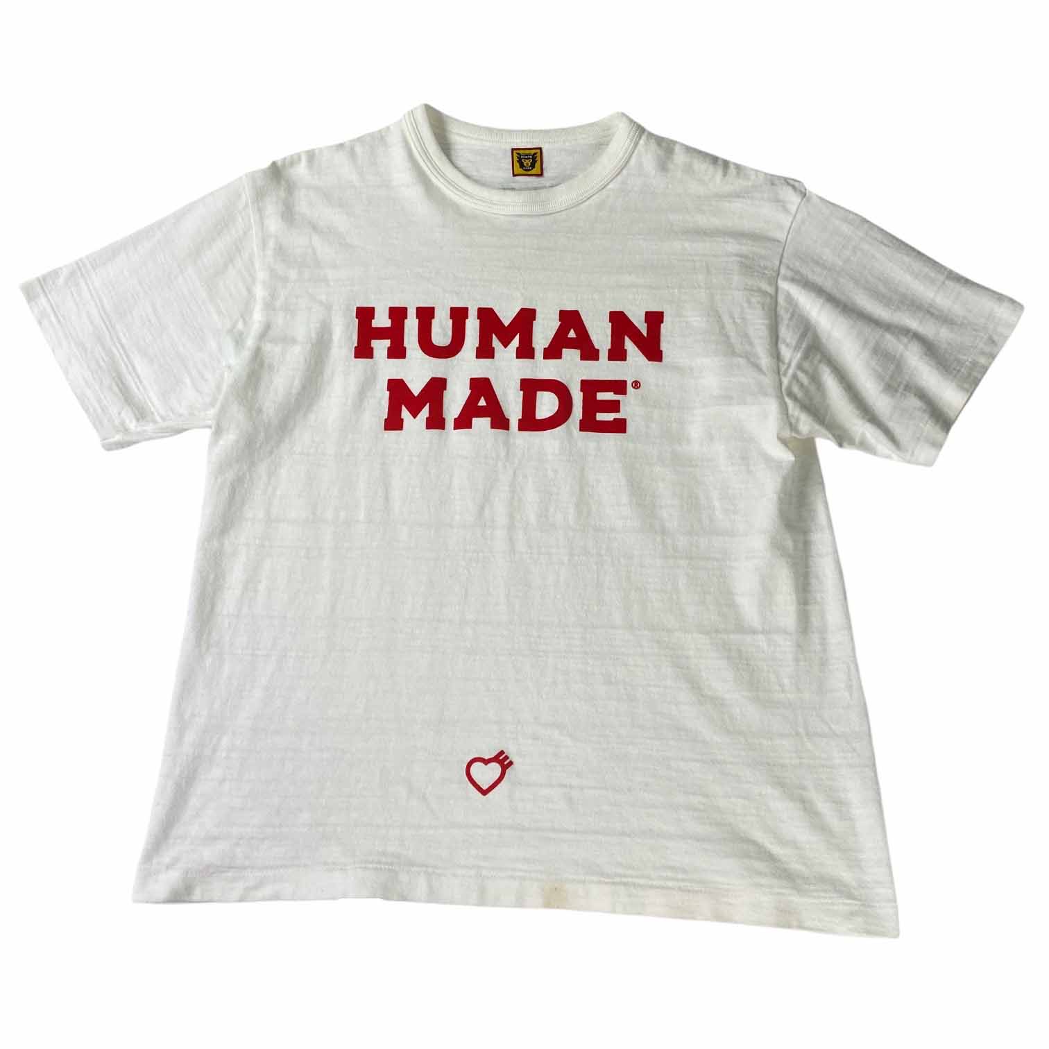 [Human Made] Red Print Logo Short Tshirt - Size XL
