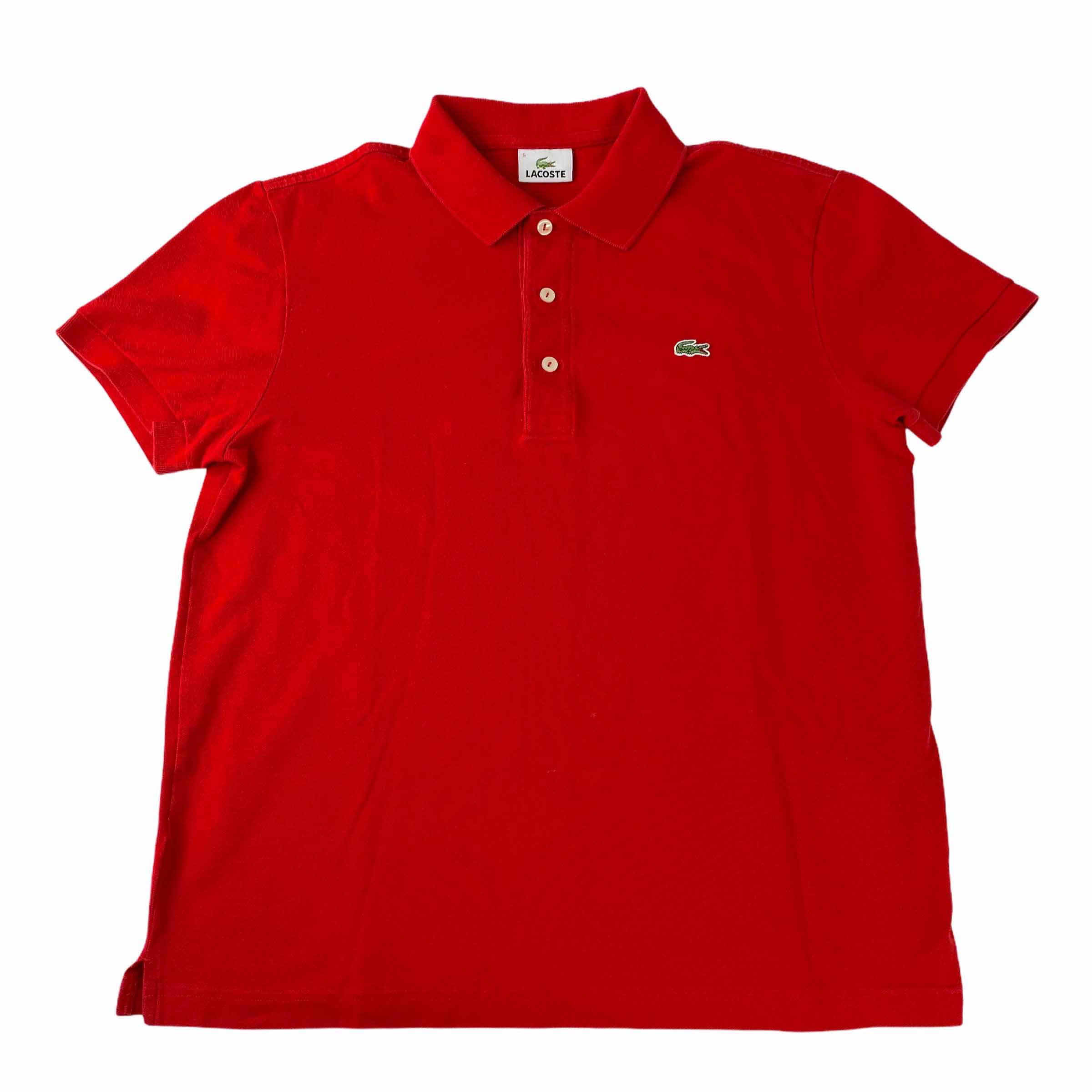 [Lacoste] Basic Red PK Tshirt - Size 5