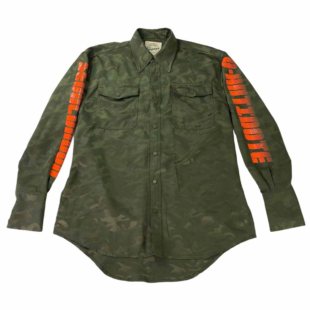[D-Antidote] Lettering Camo Shirt  - Size M