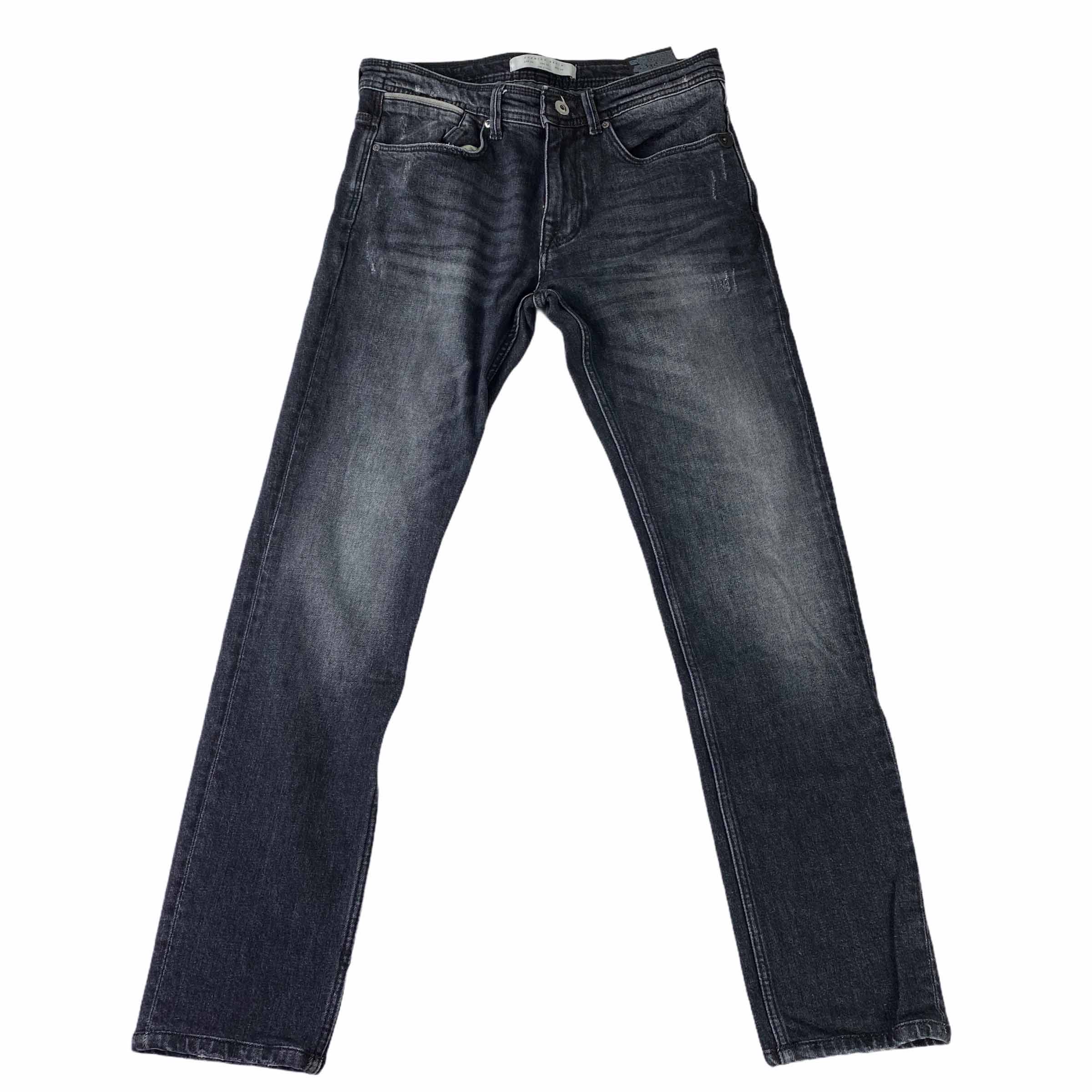 [Zara] Premium Denim Washed Black Pants - Size 30