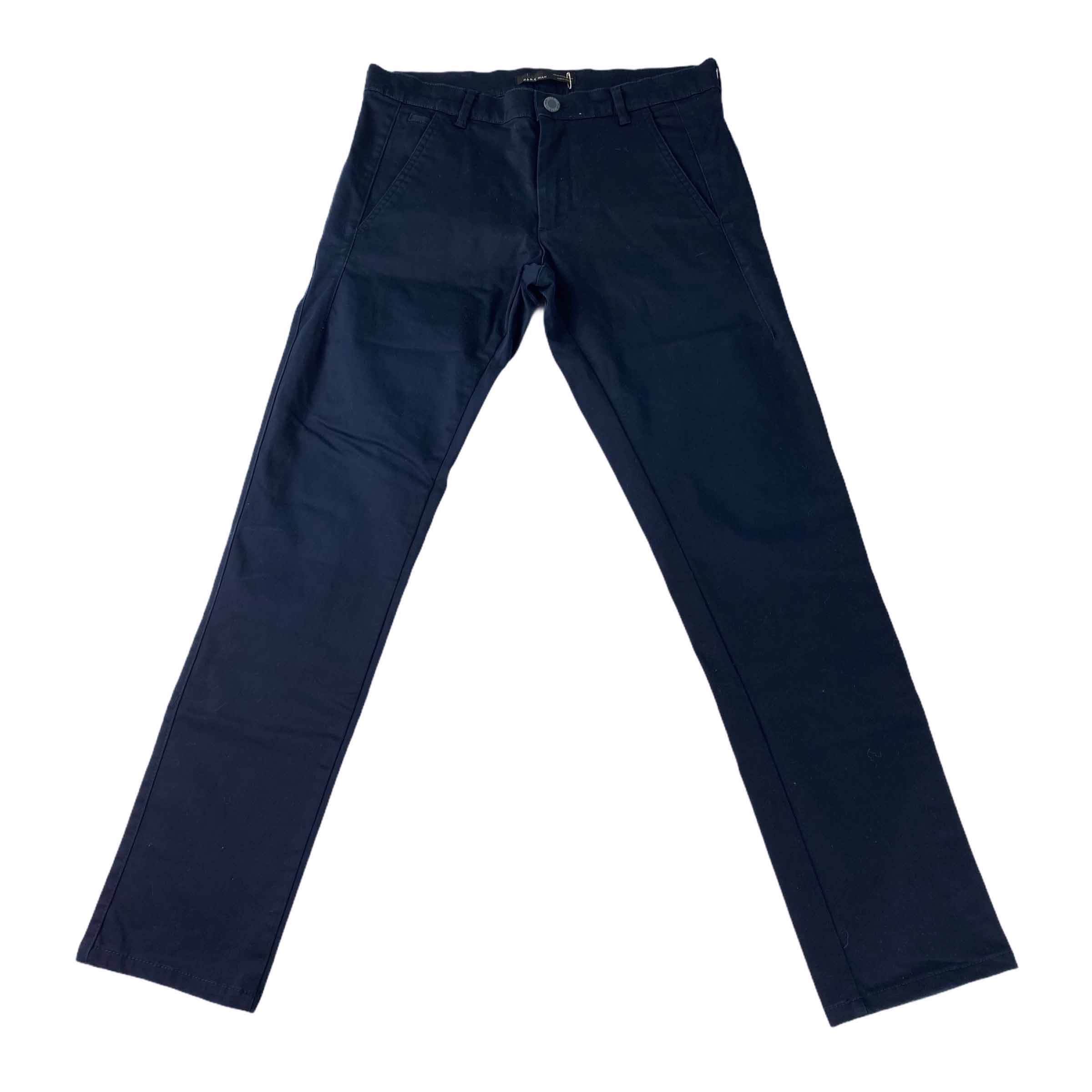 [Zara] Basic Navy Cotton Pants - Size 30