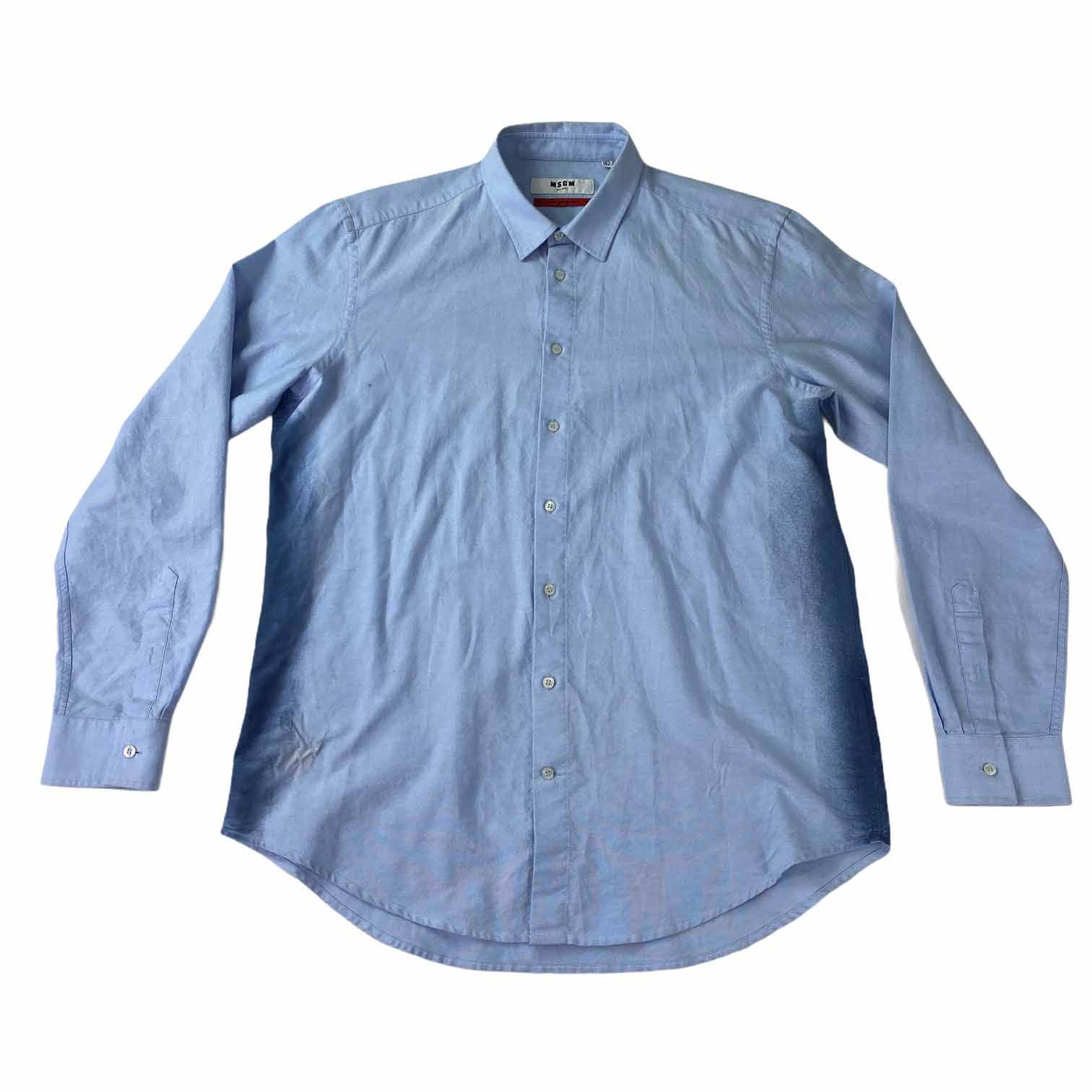 [MSGM] Spray Print Light Blue Shirt - Size 42