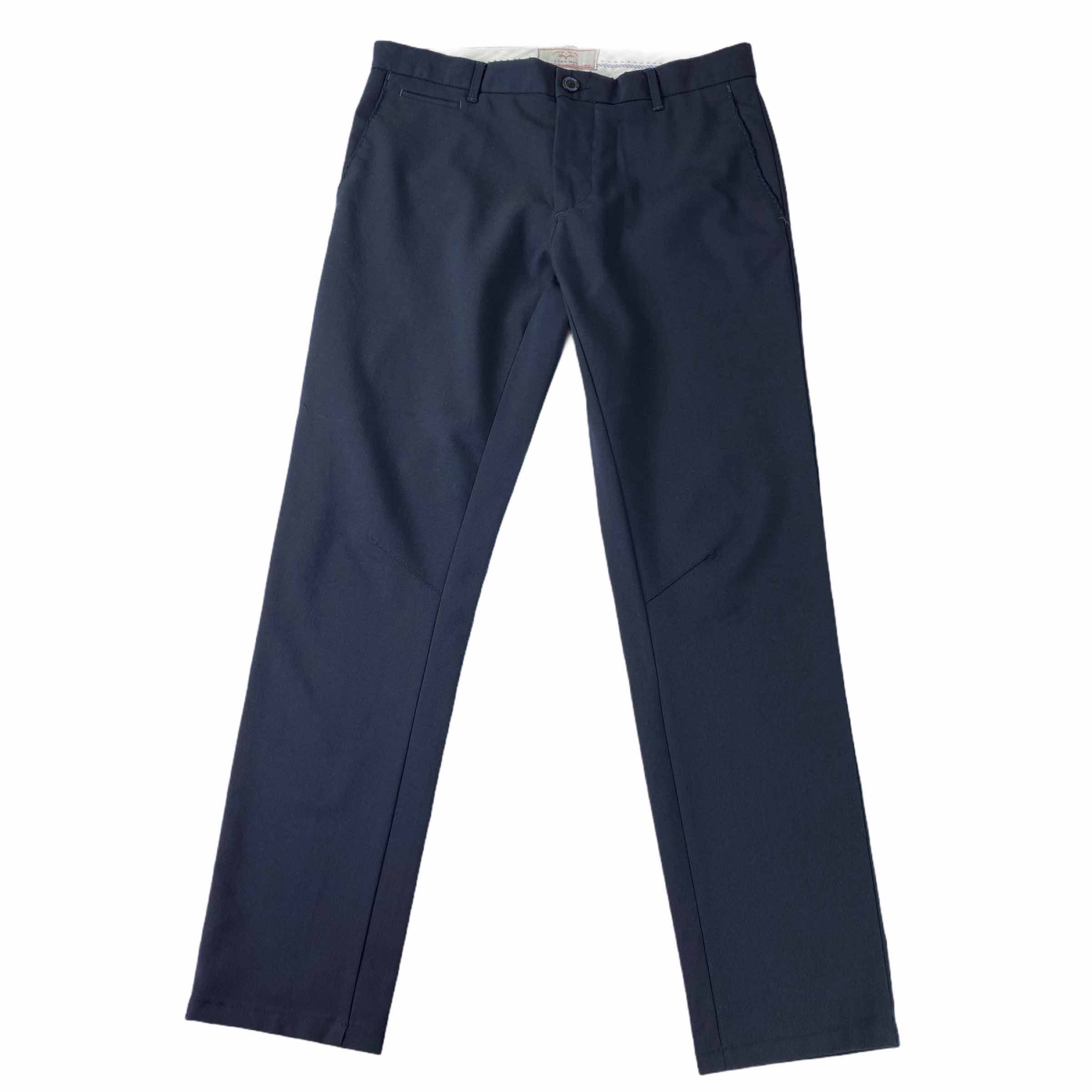 [Zara] Navy Knee Detail Pants - Size 30