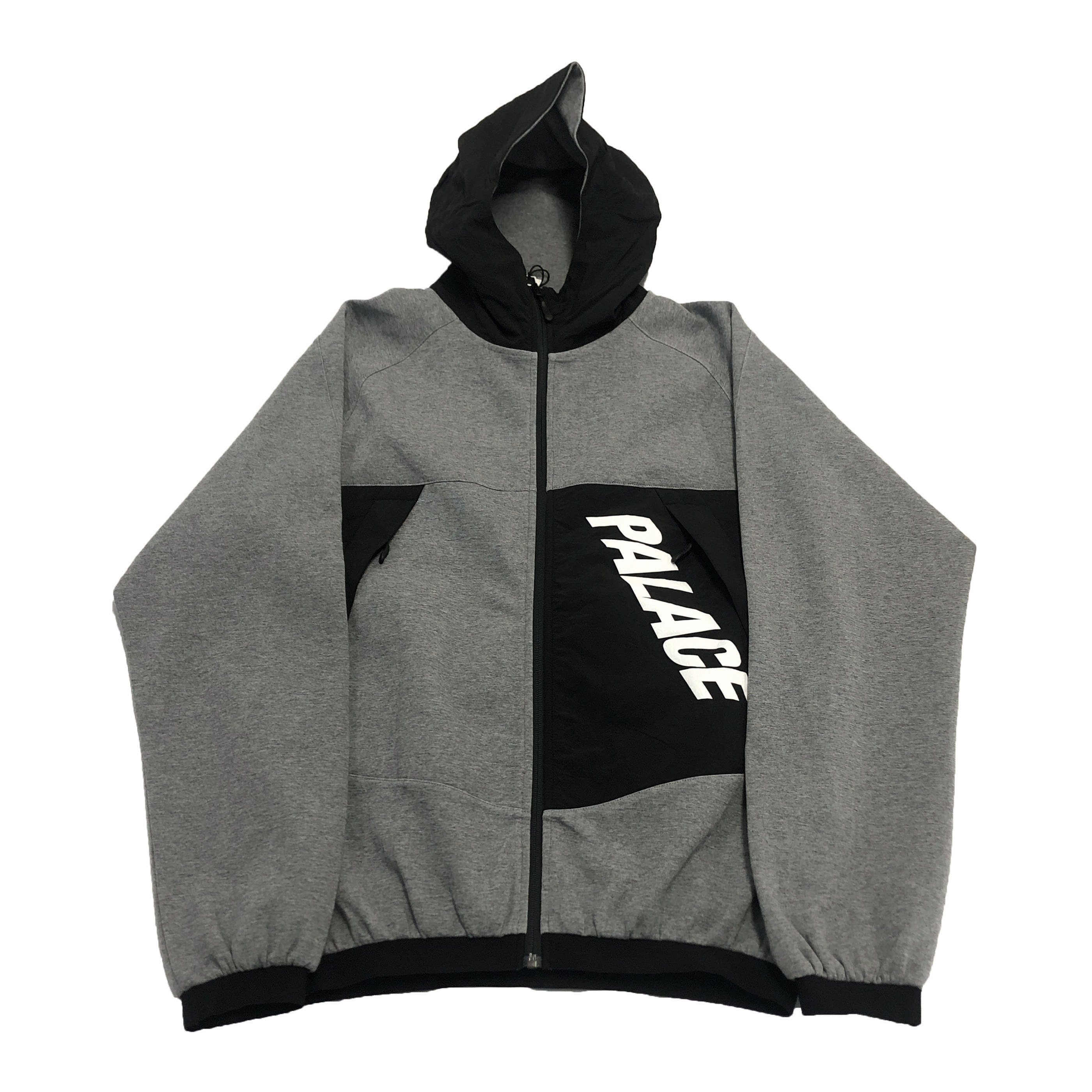 [Palace] Grey Black P-Tech Track Jacket  - Size L