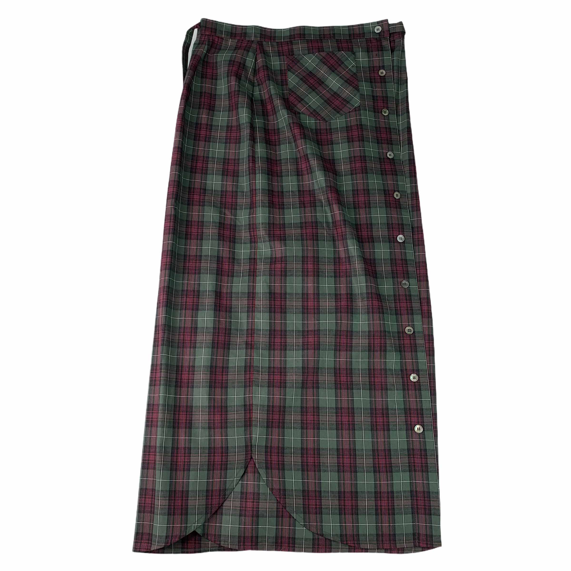 [Recto] Check Wrap Skirt - Size Free