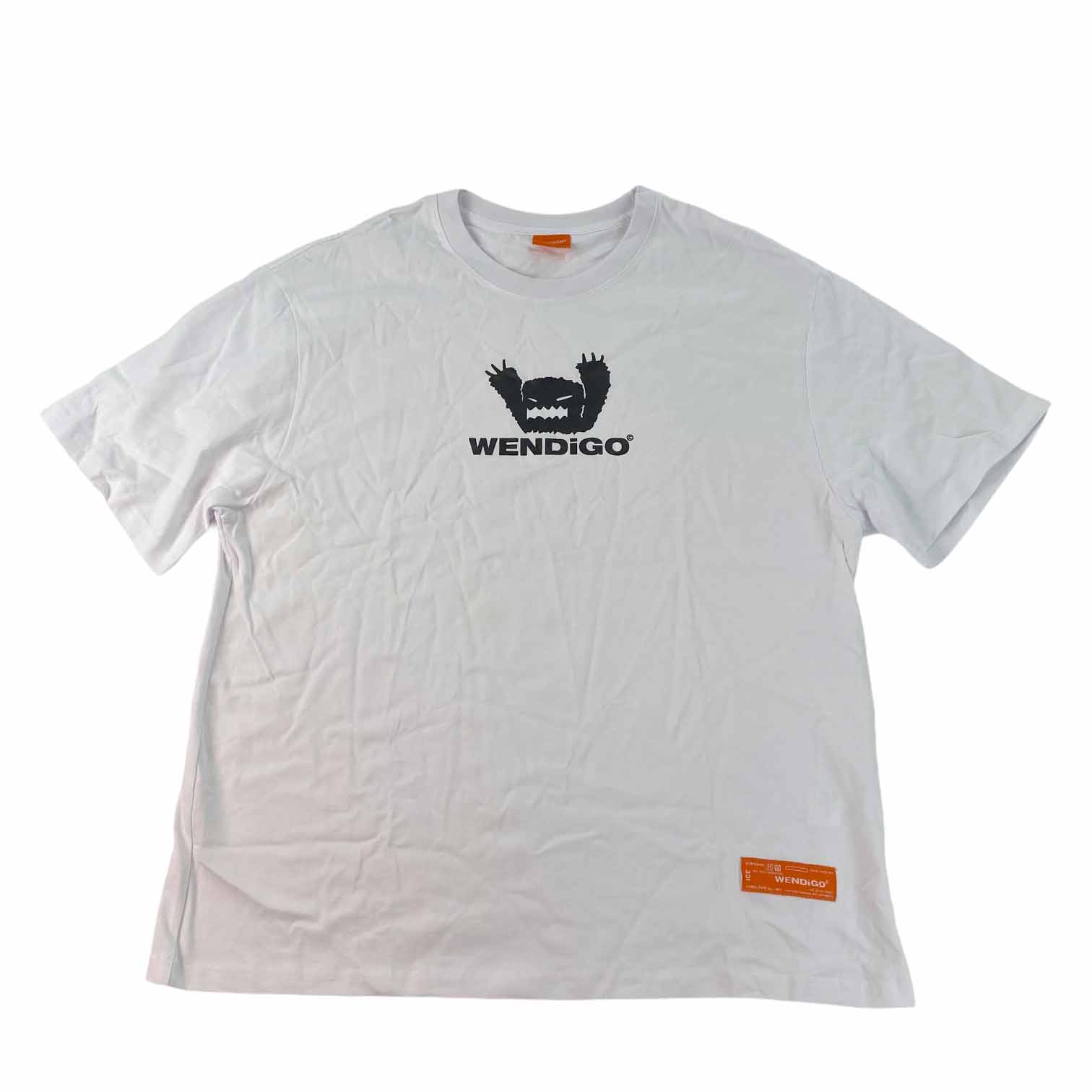 [Wendigo] Monster Print Logo Short Sleeve WH - Size L