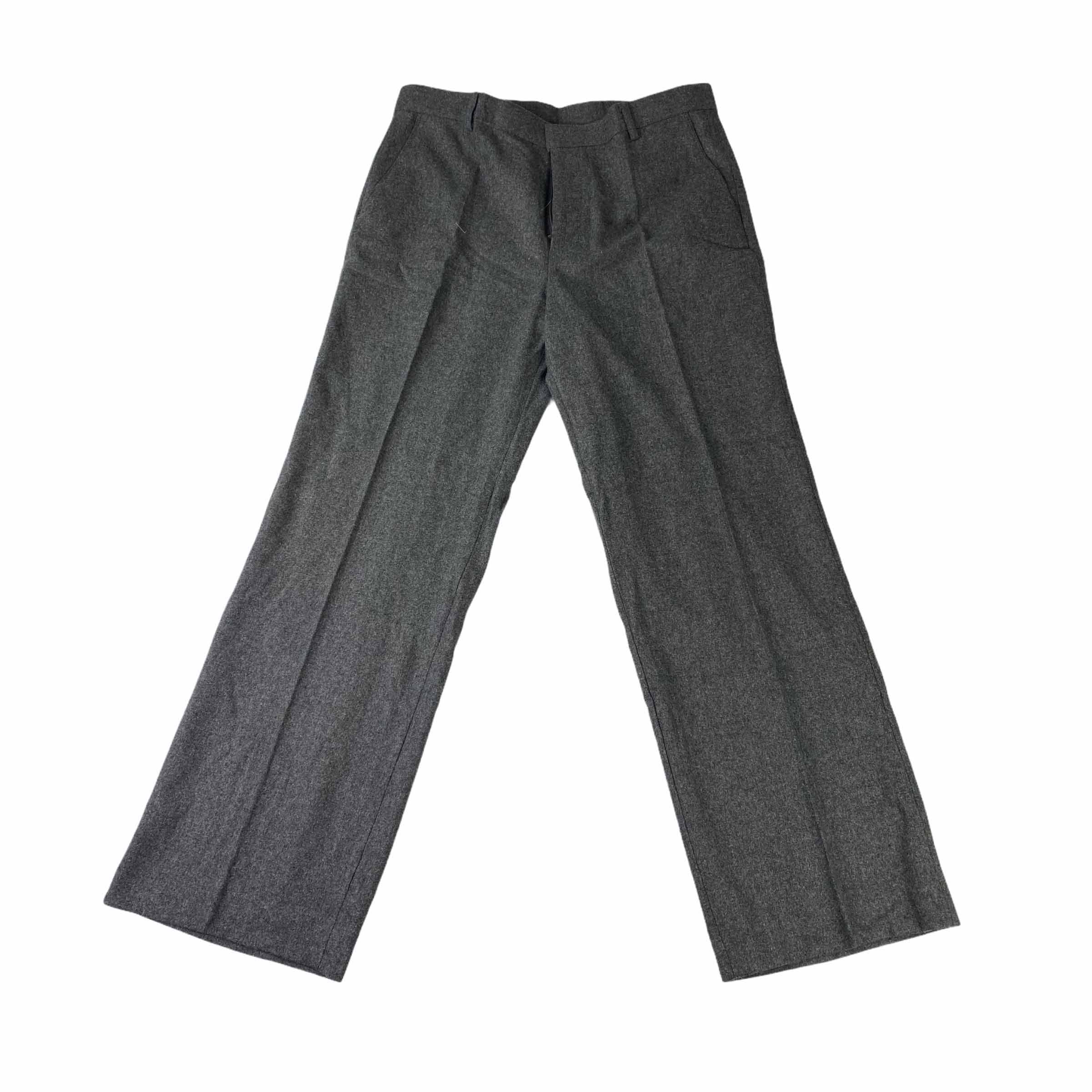 [Chalk] Wide Fit Wool Slacks GR - Size L