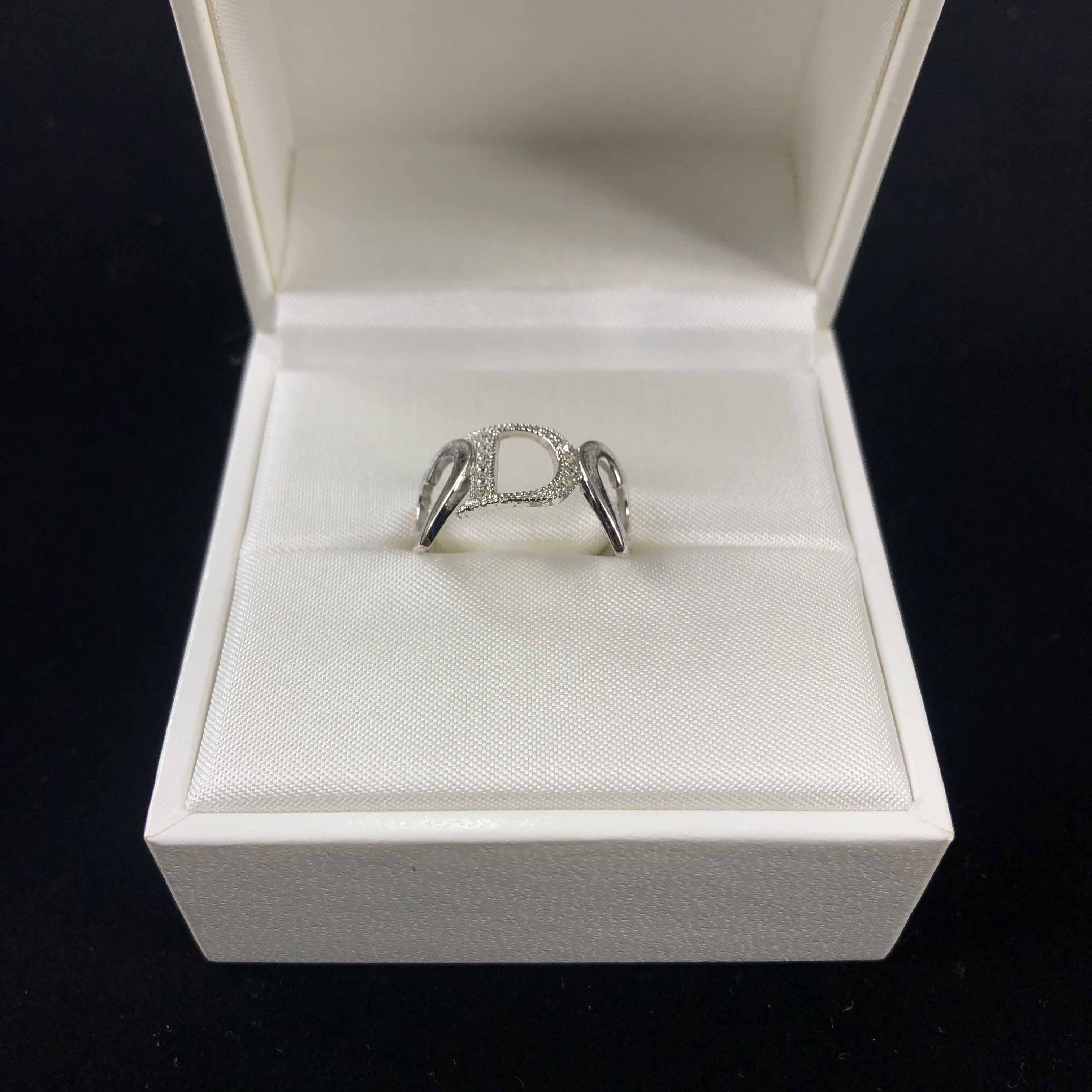 [Dior] Heart+D Ring - Size 14
