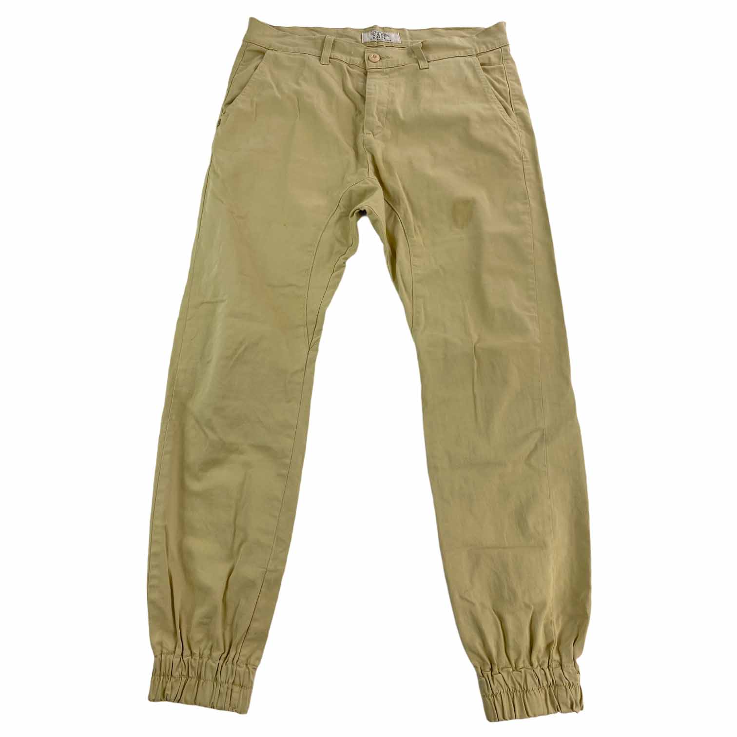 [Golden Denim] Cotton Jogger Pants Sand - Size 36