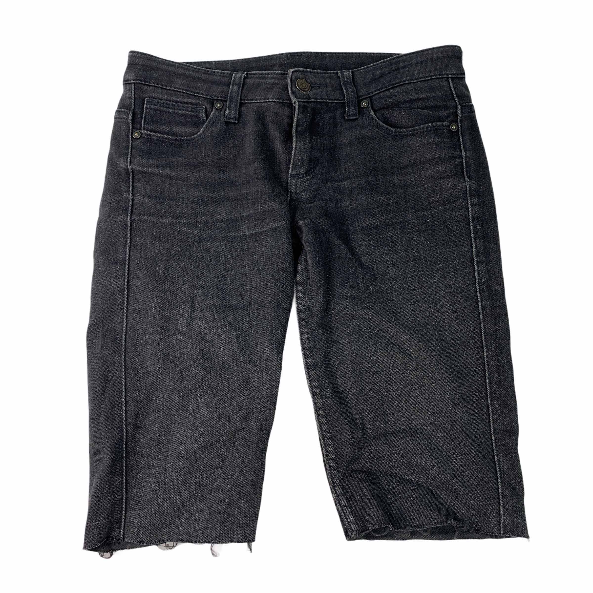 [Uniqlo] Cutting Black Denim Pants - Size 24