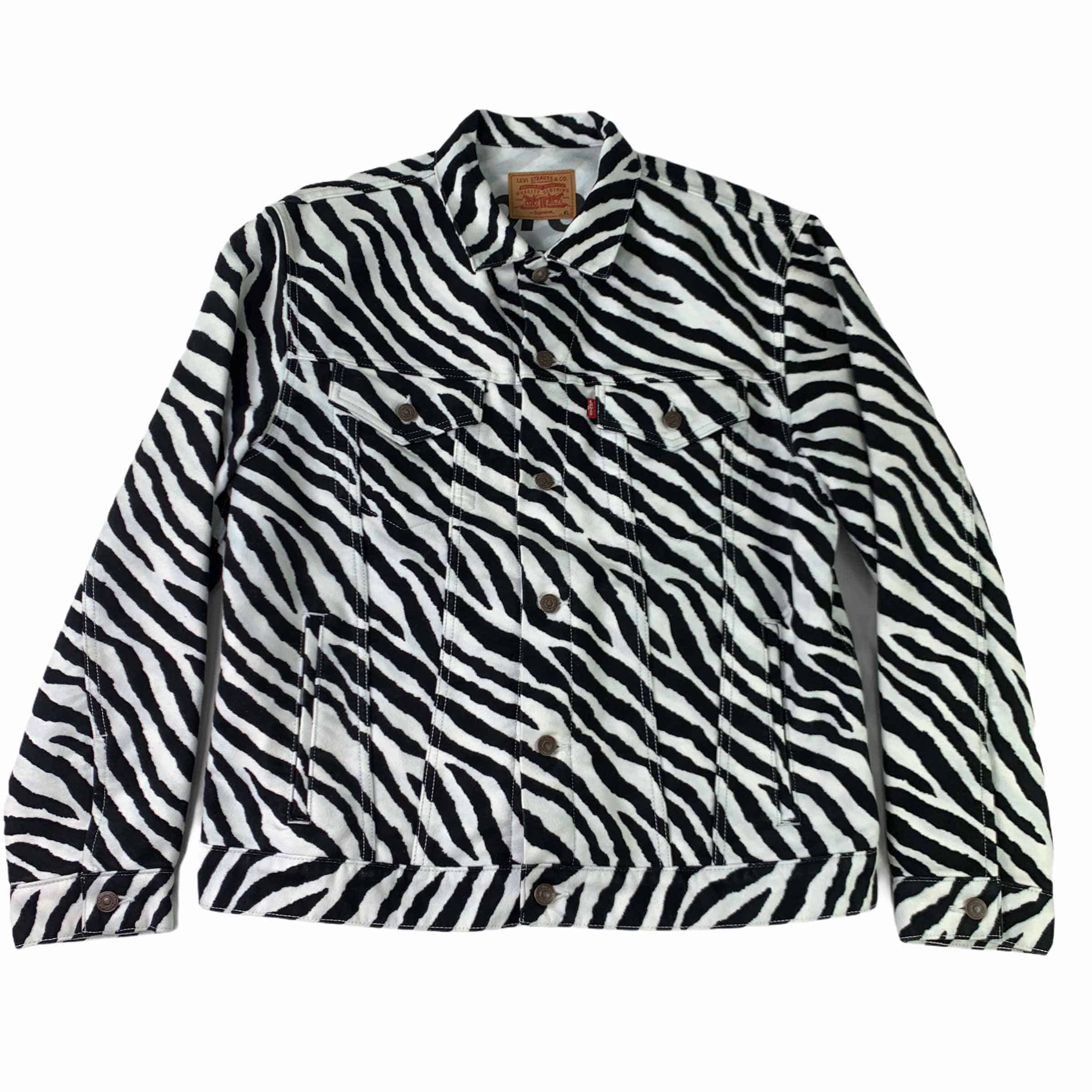 [Supreme X Levis] Zebra Pattern Jacket - Size XL