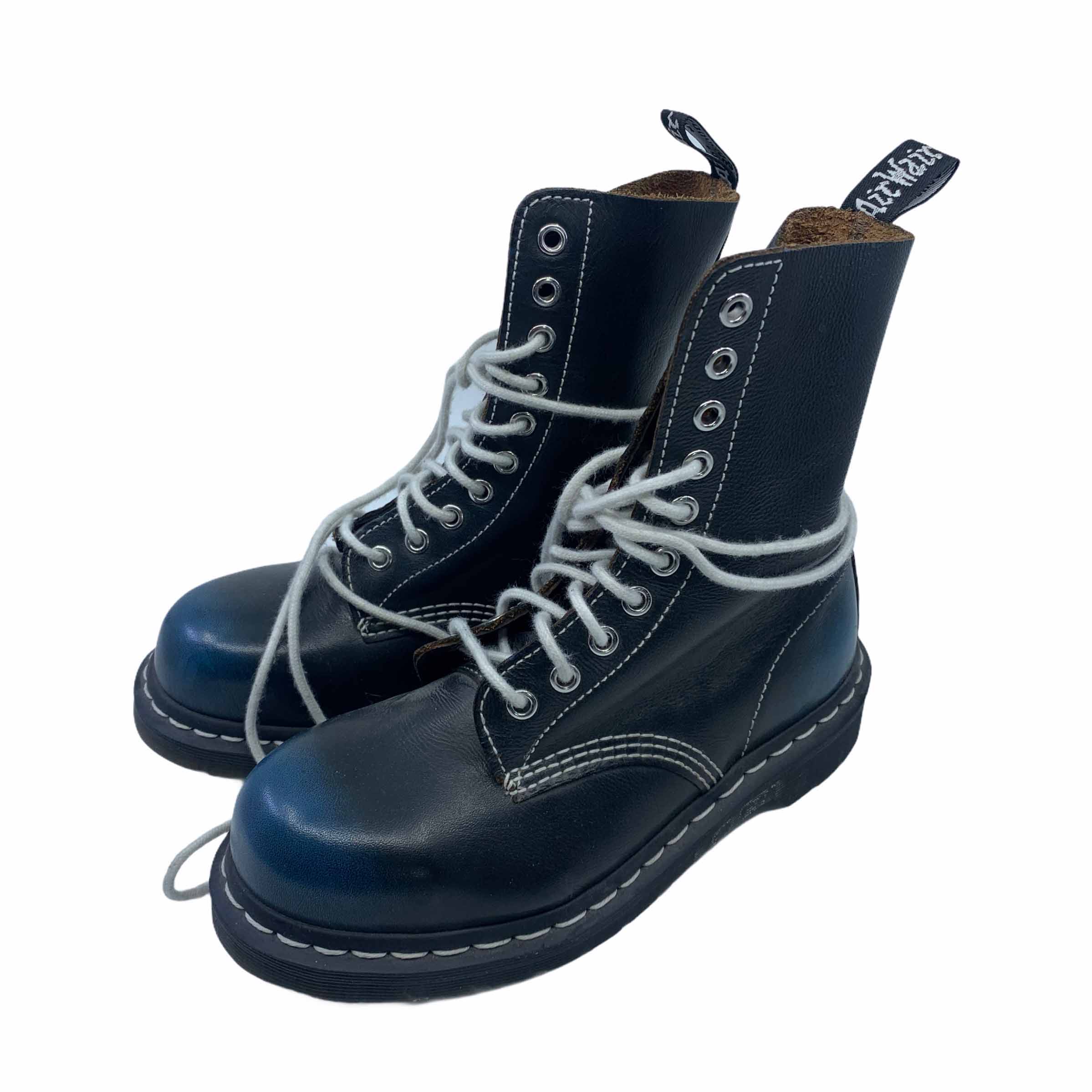 [Dr. Martens] Turquoise Hi-Top Boots 1919 오리지널 스틸토 원판 - Size EU36