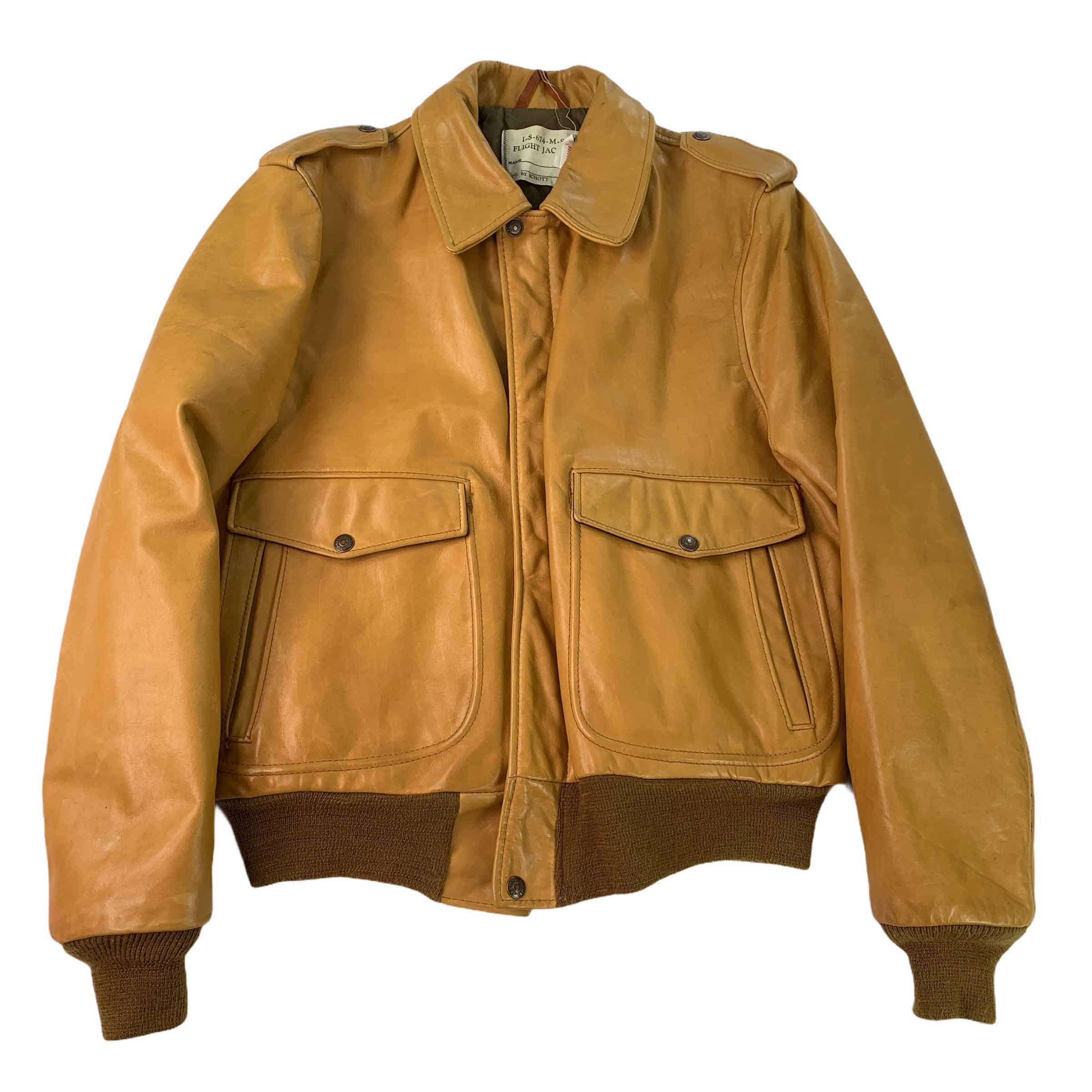 [Scott] Flight Jacket Camel - Size 42