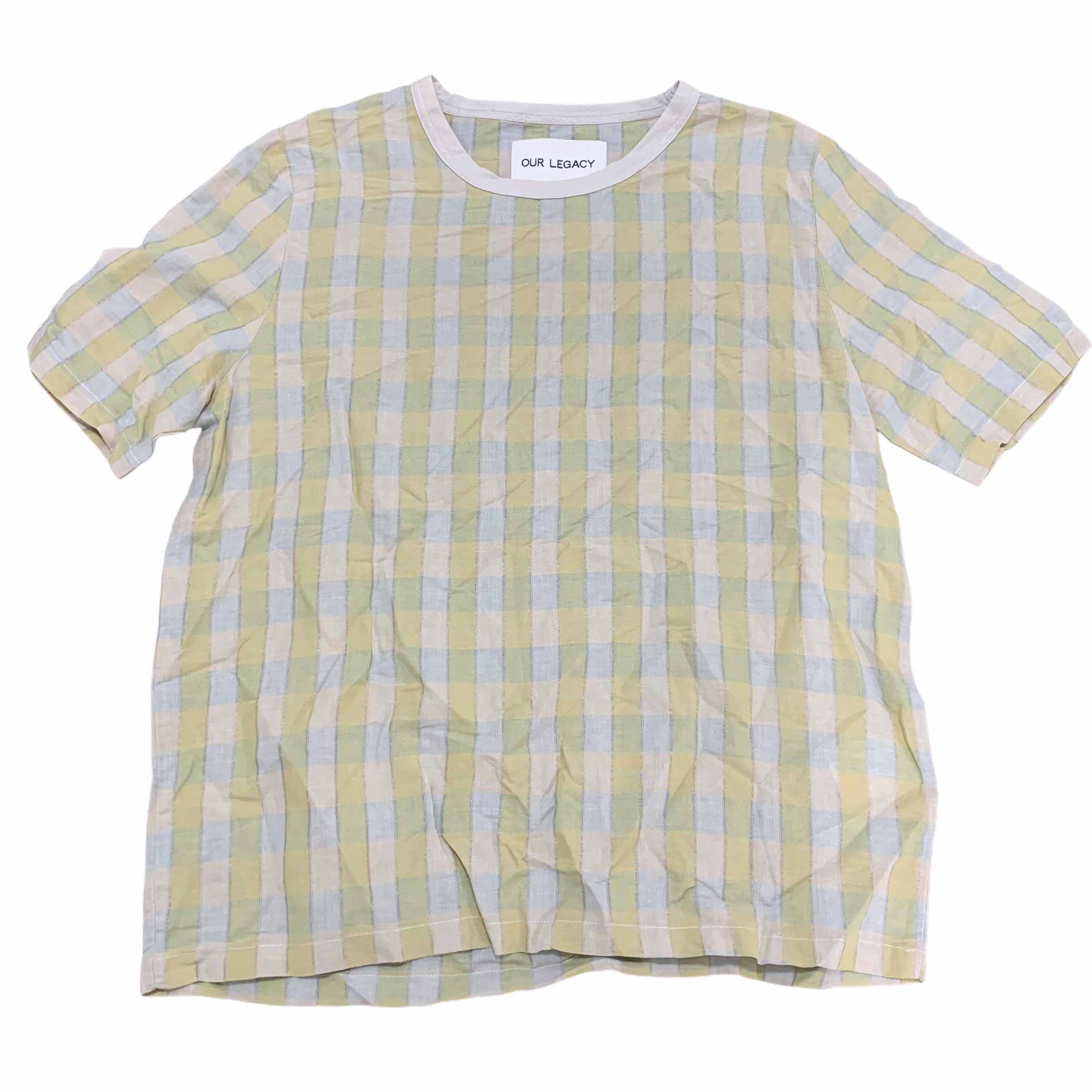 [Our Legacy] Yellow Sprite Short Sleeve Tee - Size 46