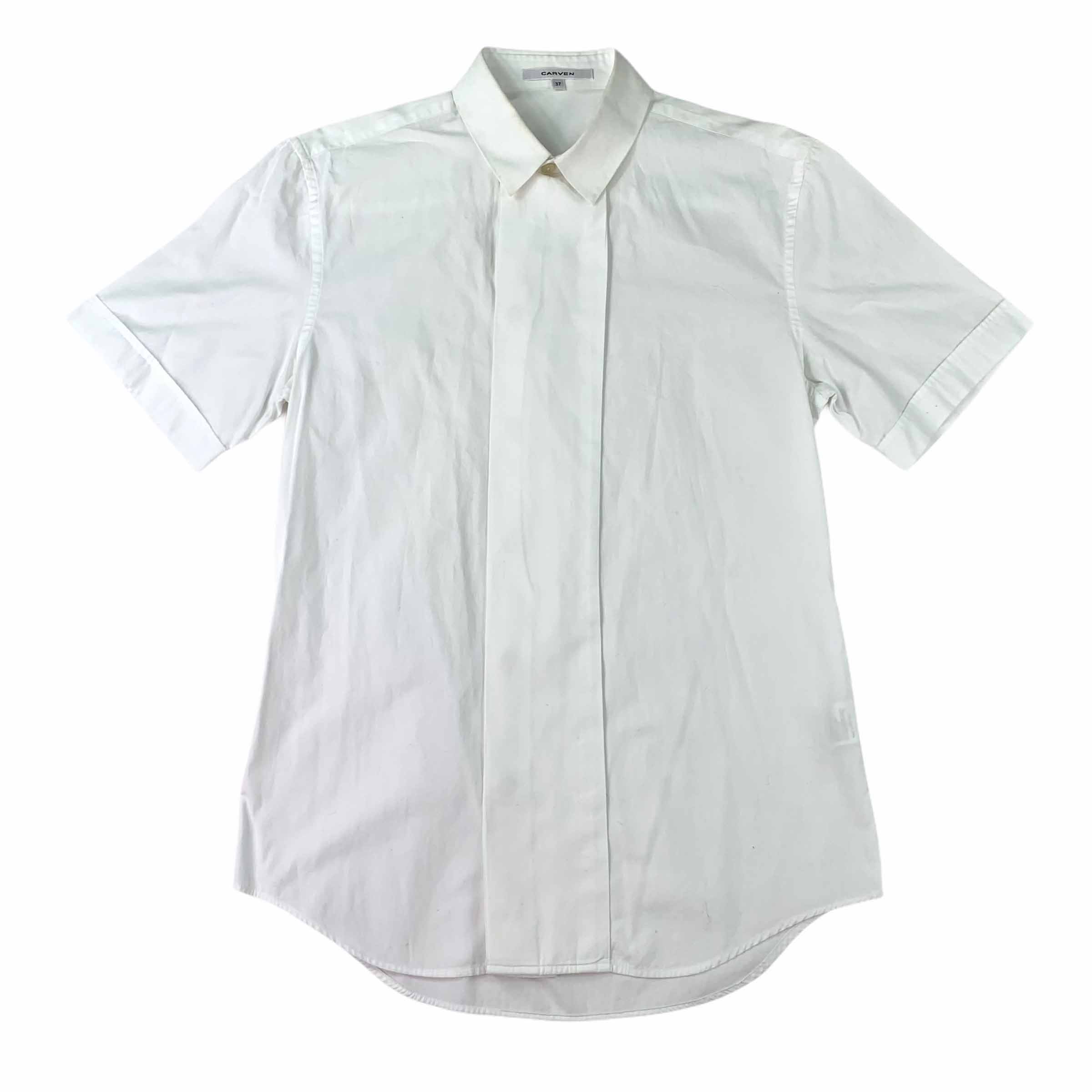 [Carven] Short Sleeve Shirt WH - Size 37