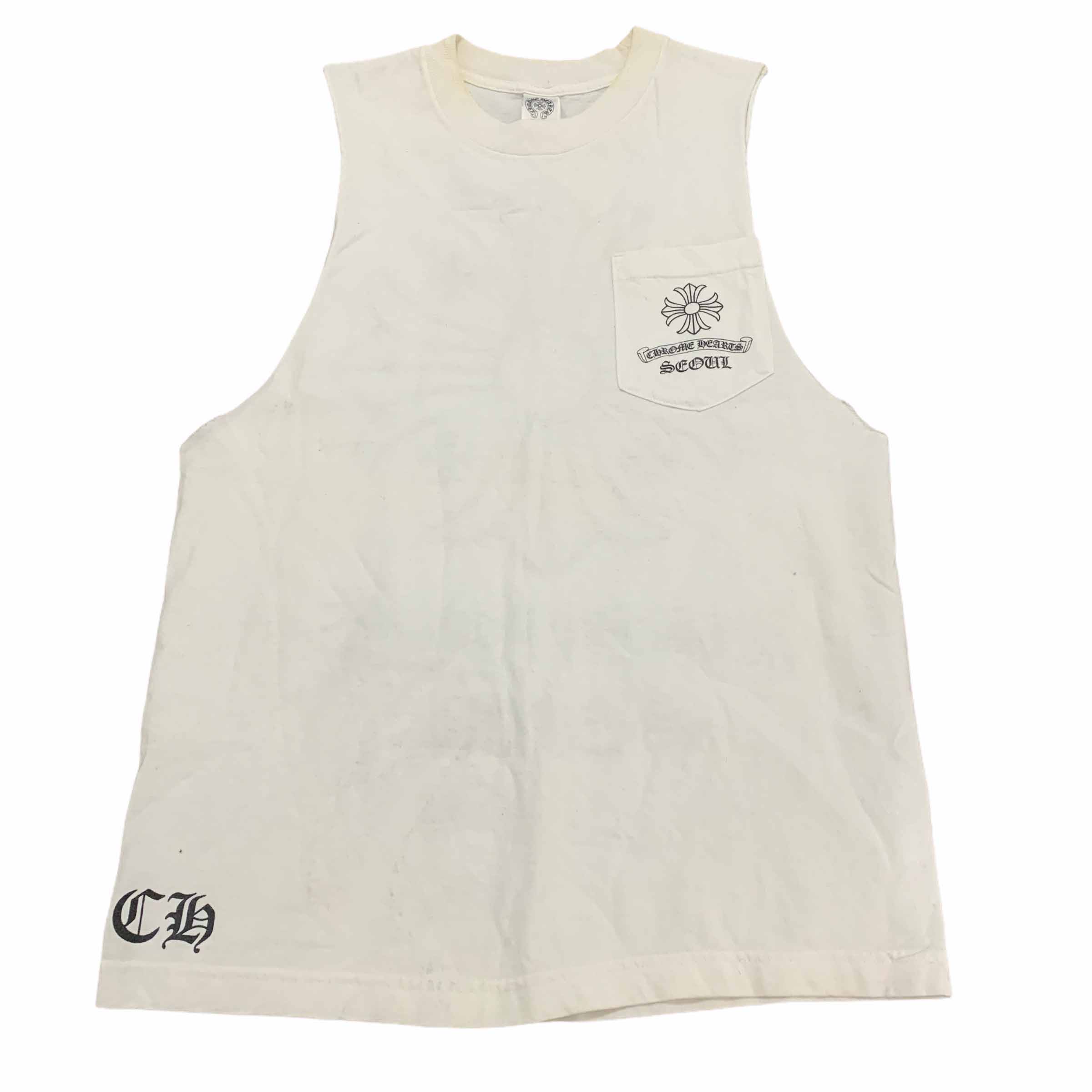 [Chrome hearts] Lettering Sleeveless WH - Size M