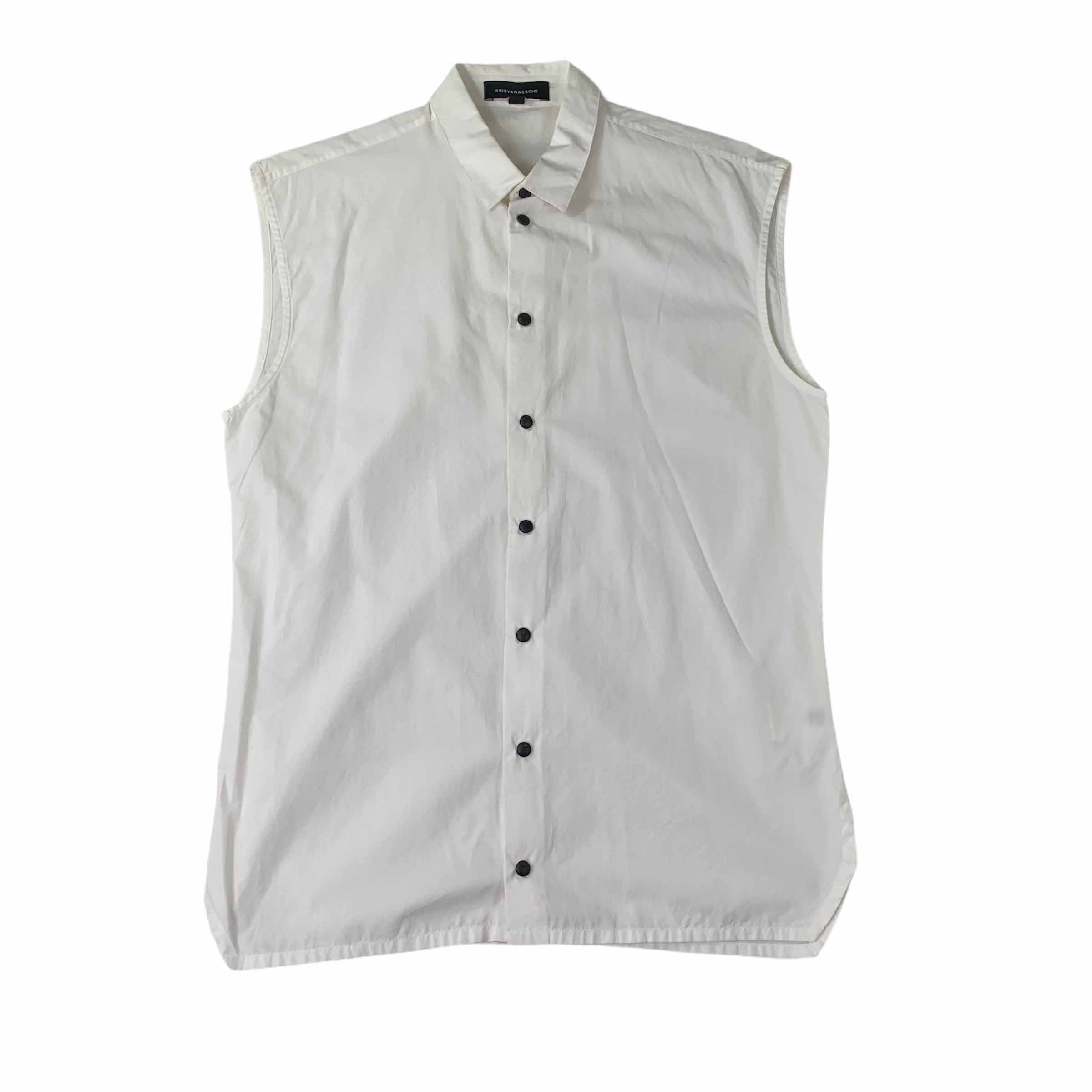 [Kris Van Assche] Sleeveless Shirt WH - Size 48