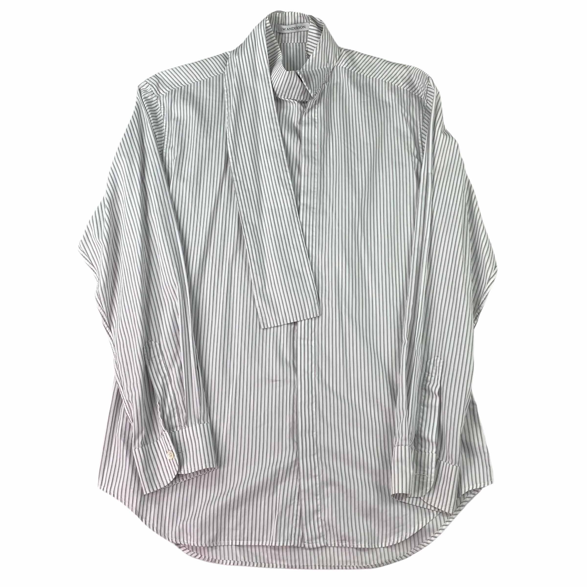 [JW Anderson] Striped Scarf Shirt - Size M