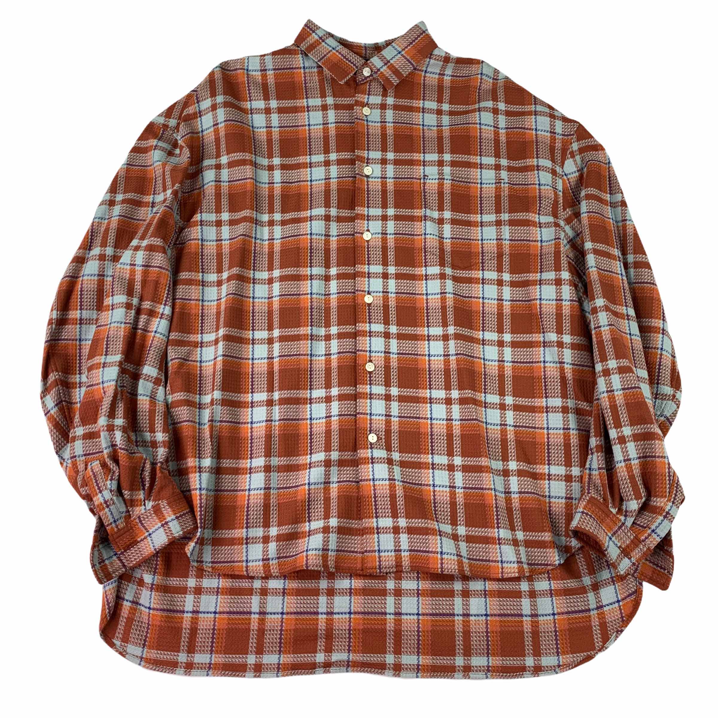 [Name] Orange Check Shirt - Size 1
