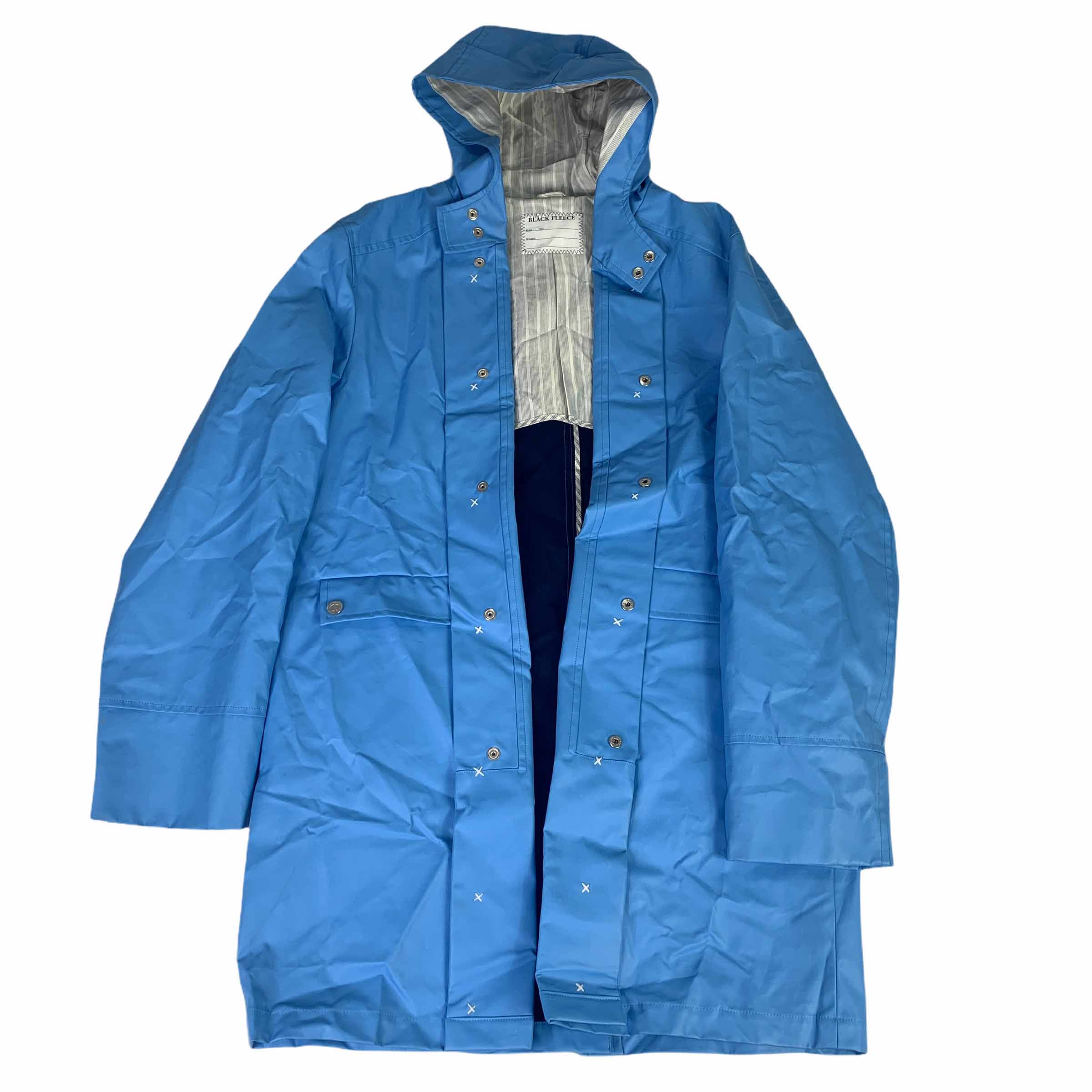 [Black Fleece] Sky Blue Hooded Rain Coat - Size BB3