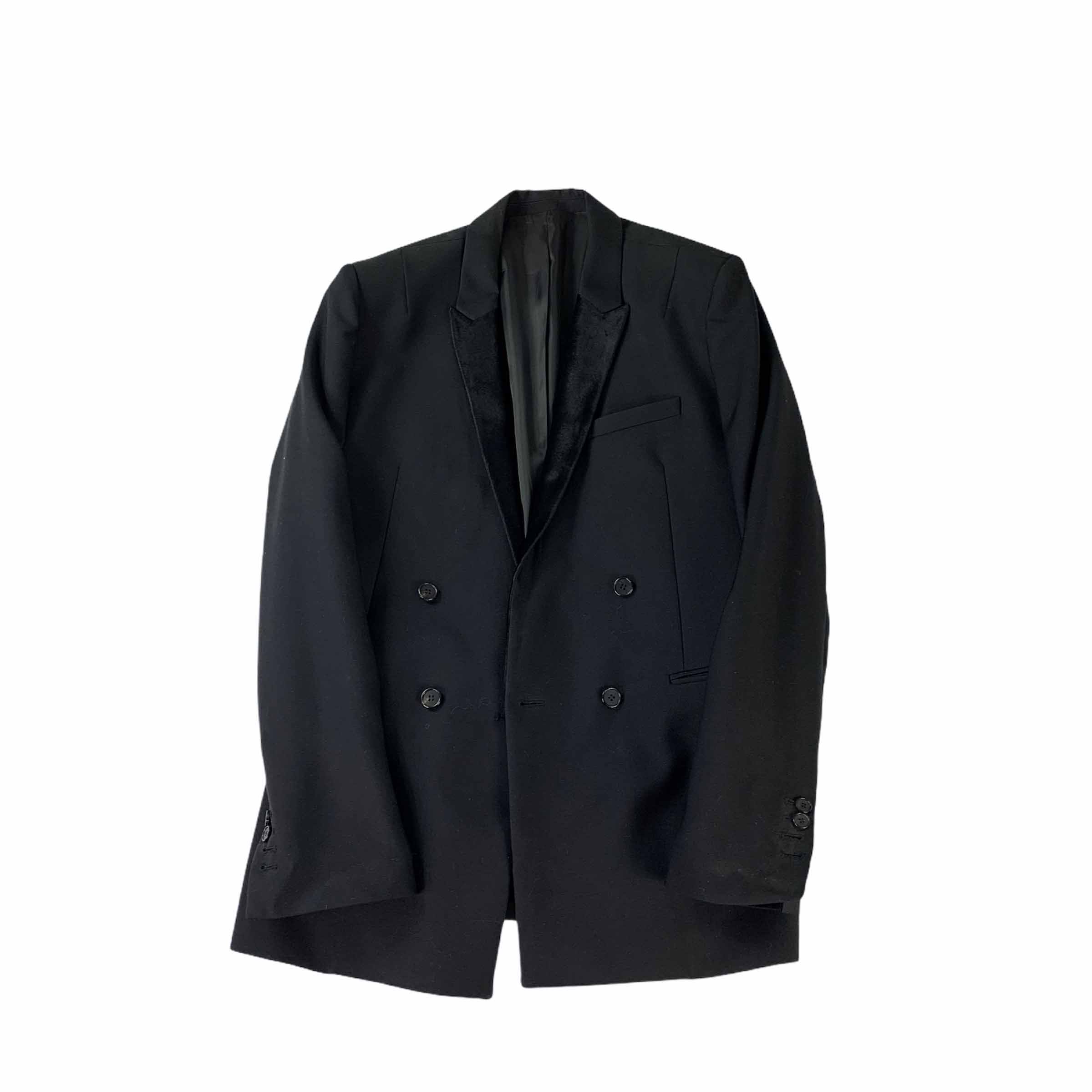 [Juun.J] Calf Skin Collar Jacket BK - Size 48