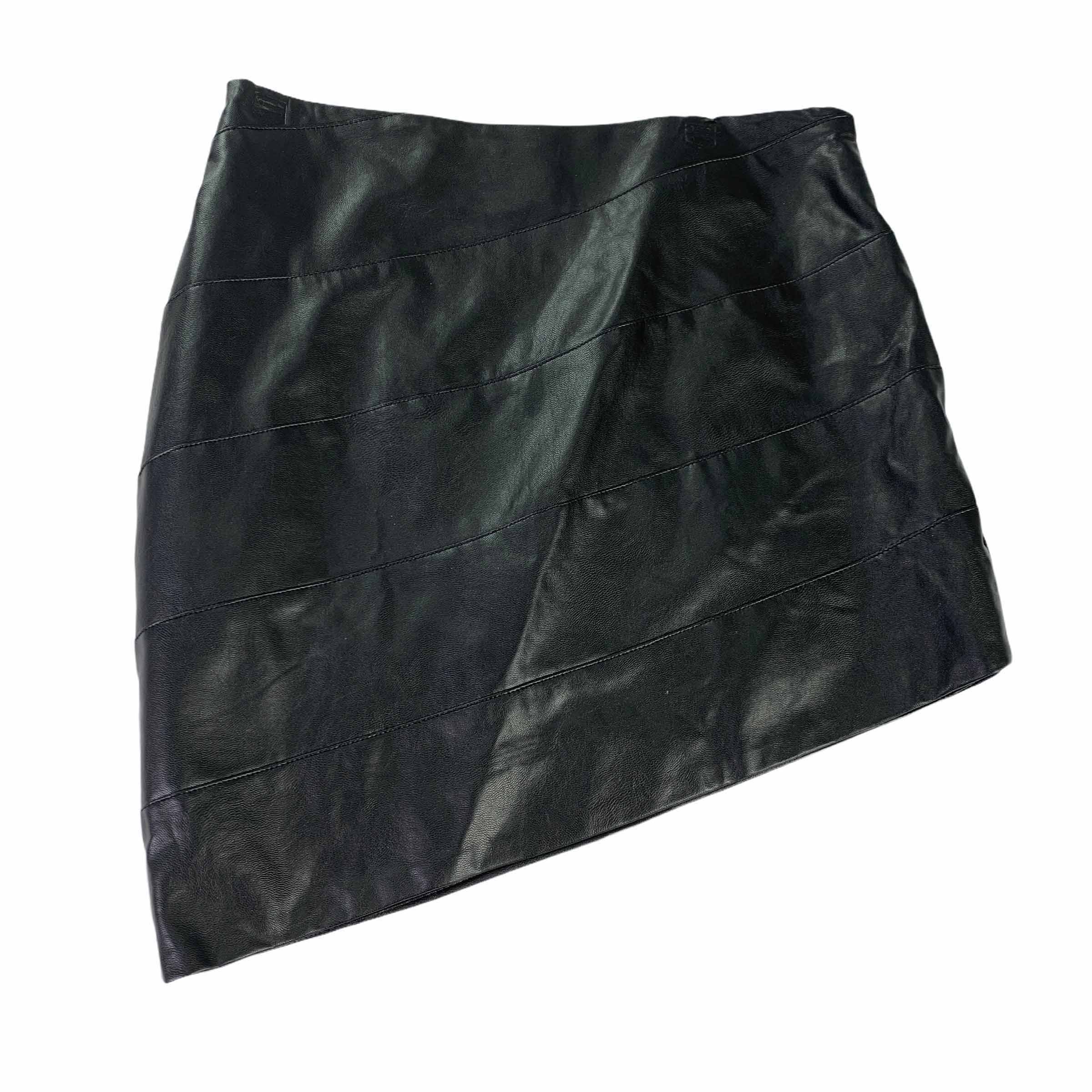 [Solaris Style] Fake Leather Skirt BK - Size S
